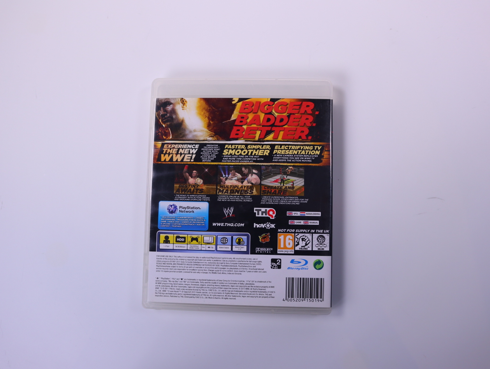 PlayStation 3 - WWE '12 [No Manual] - productfoto 2