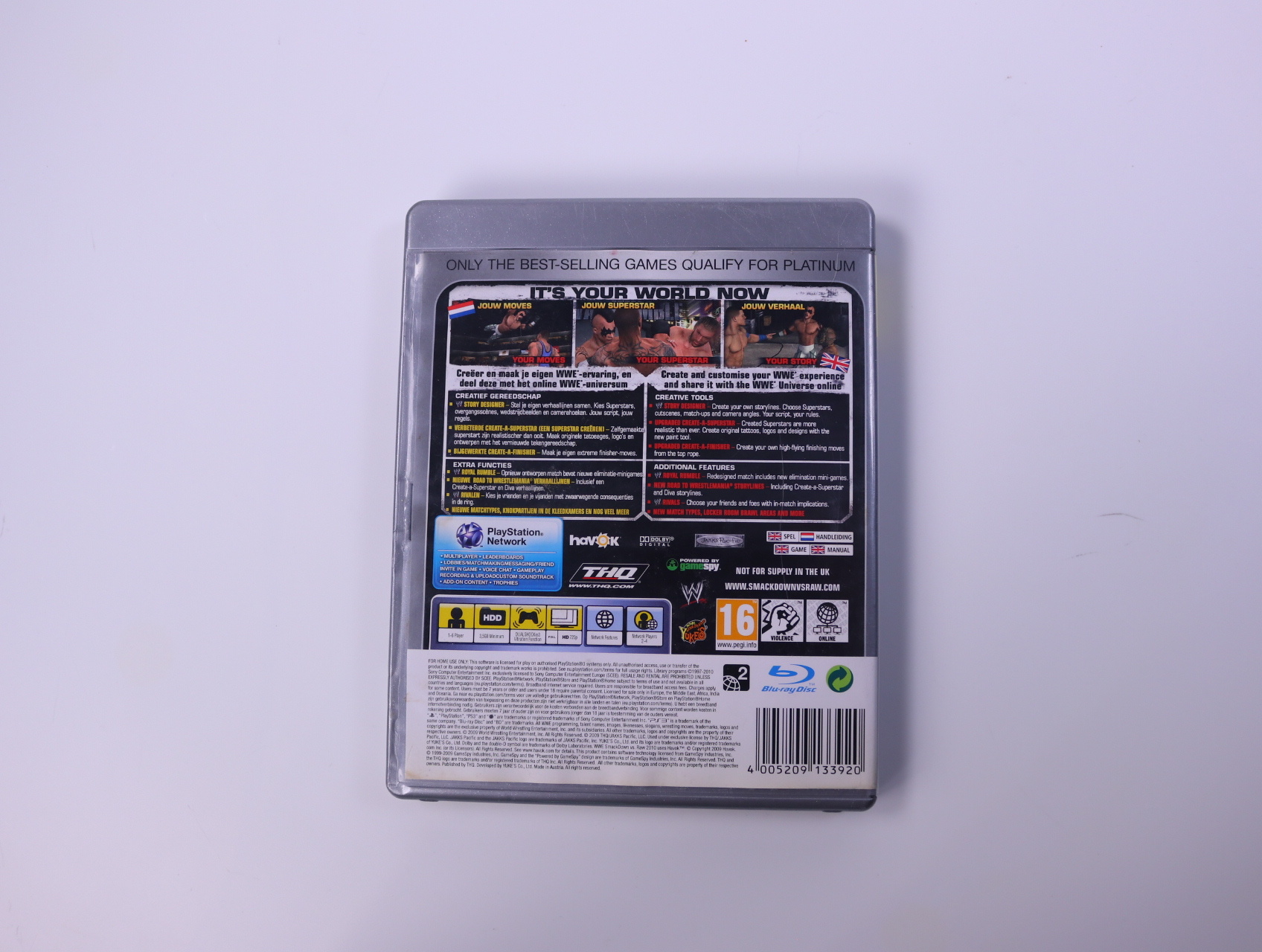 PlayStation 3 - Smackdown vs Raw 2010 [Platinum] - productfoto 2