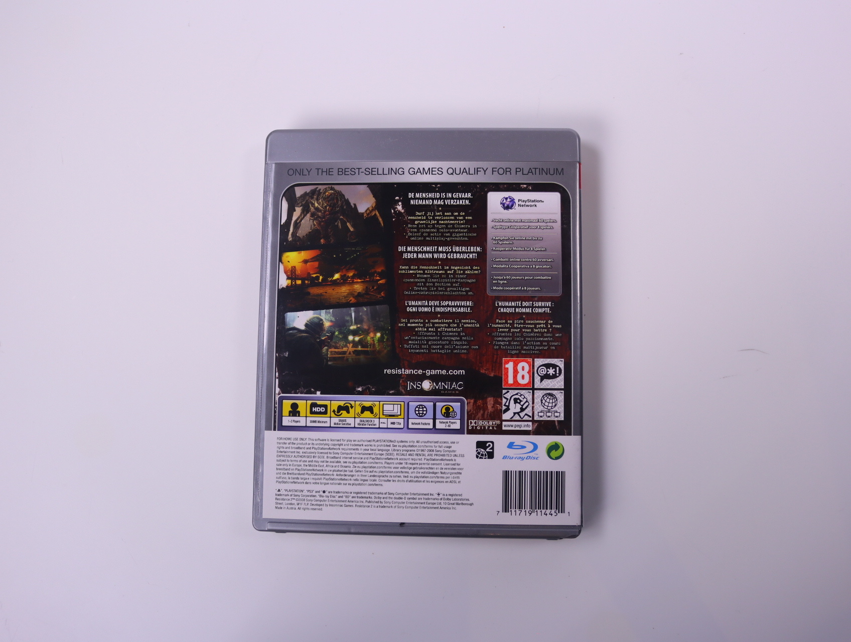 PlayStation 3 - Resistance 2 [Platinum] - productfoto 2