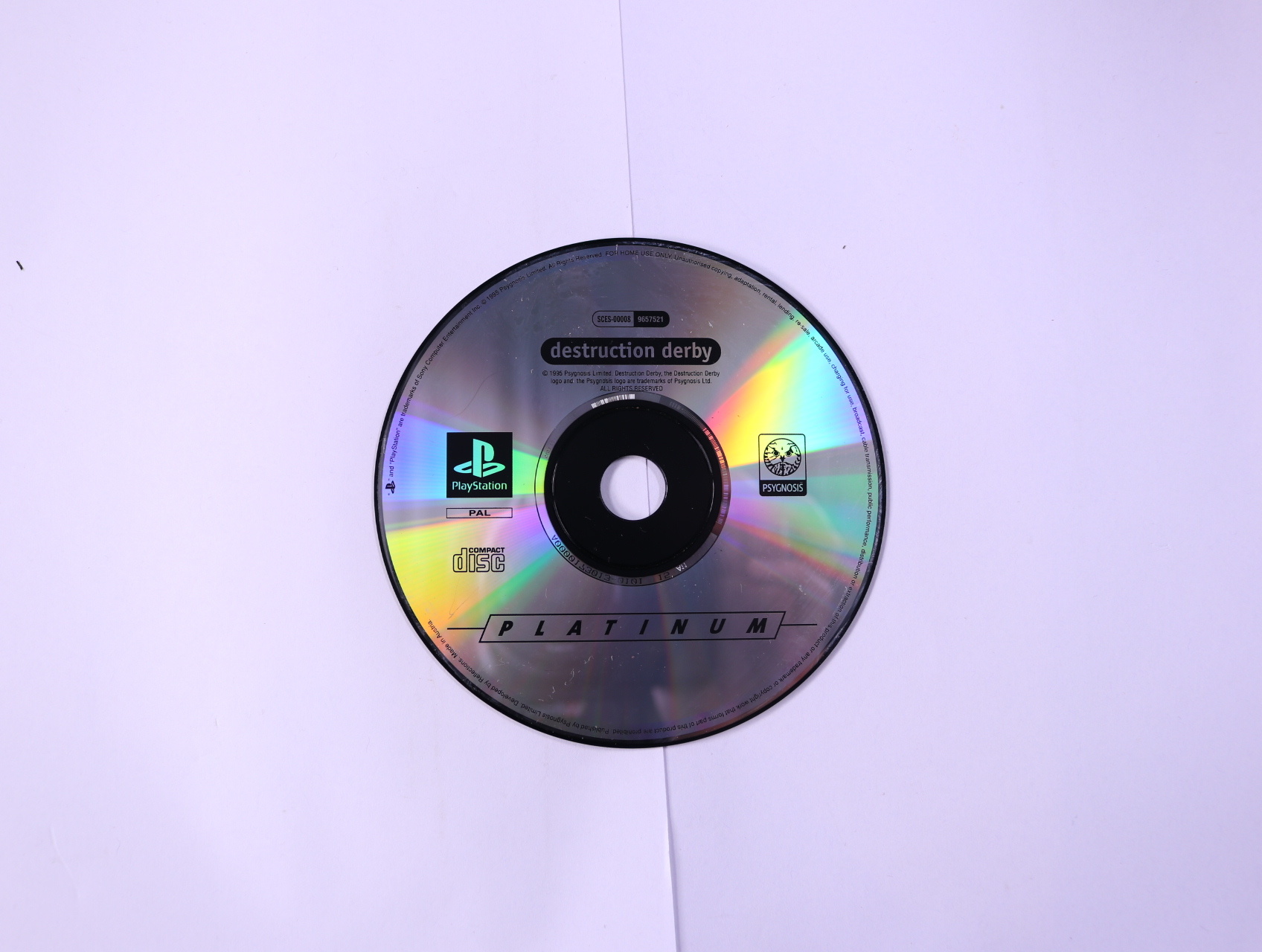 PlayStation 1 - Destruction Derby [Platinum] [Geen Hoesje]