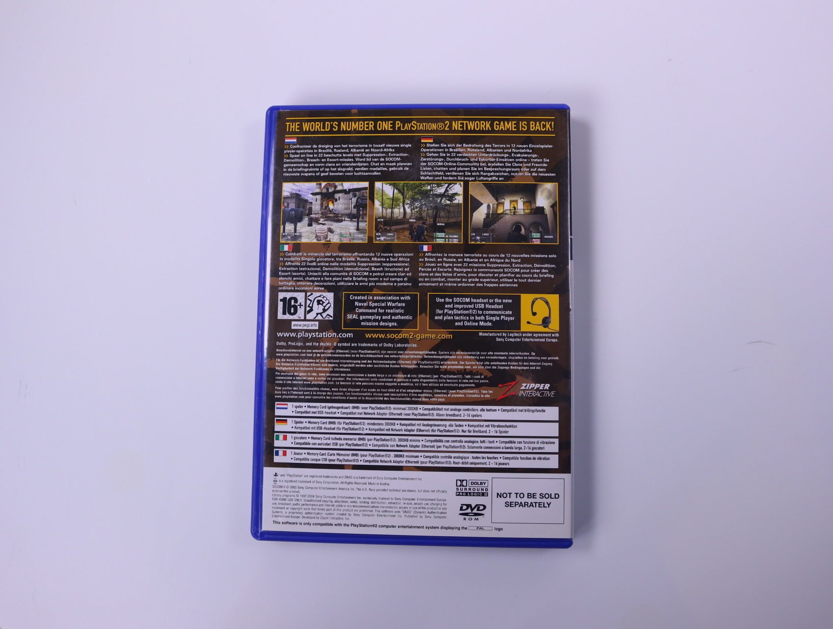 PlayStation 2 - SOCOM II: U.S. Navy SEALs [No Manual] - productfoto 3