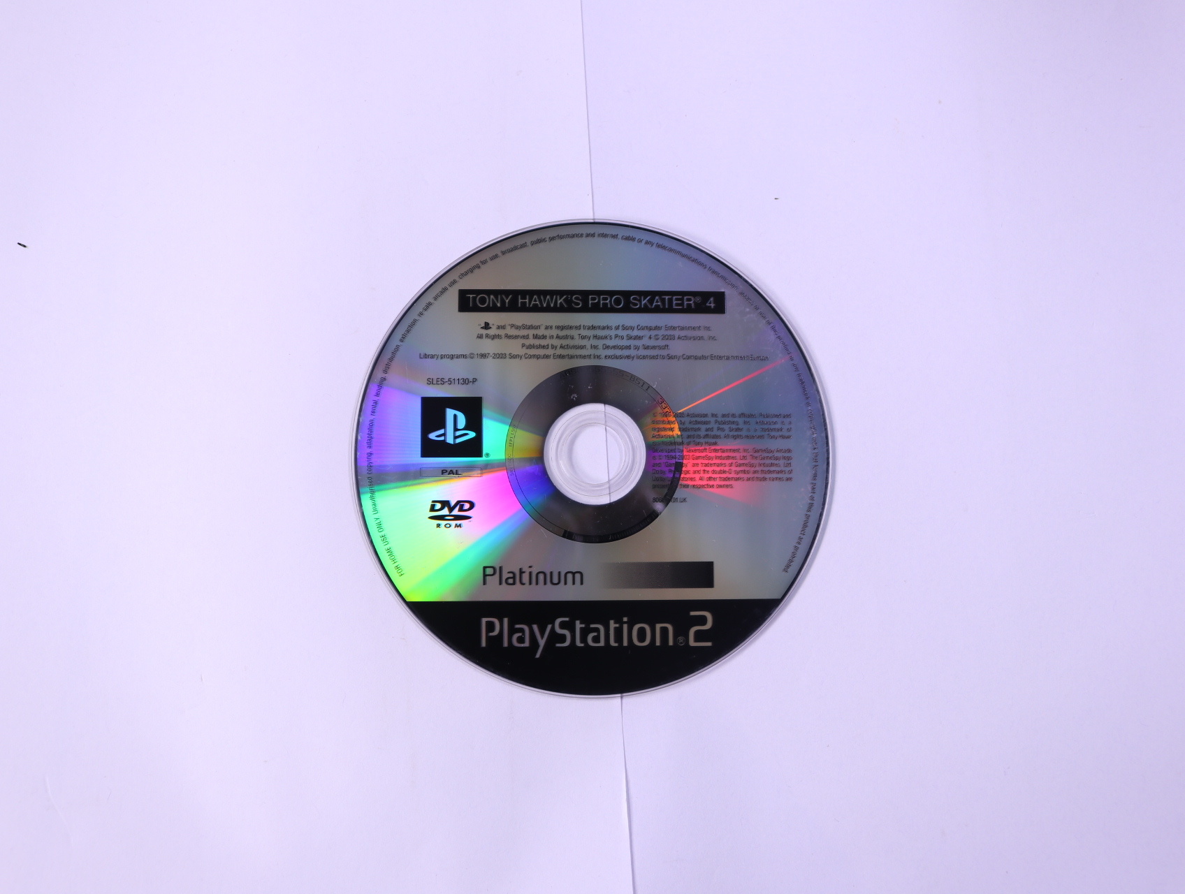 PlayStation 2 - Tony Hawk's Pro Skater 4 [Platinum] [Geen Hoesje]