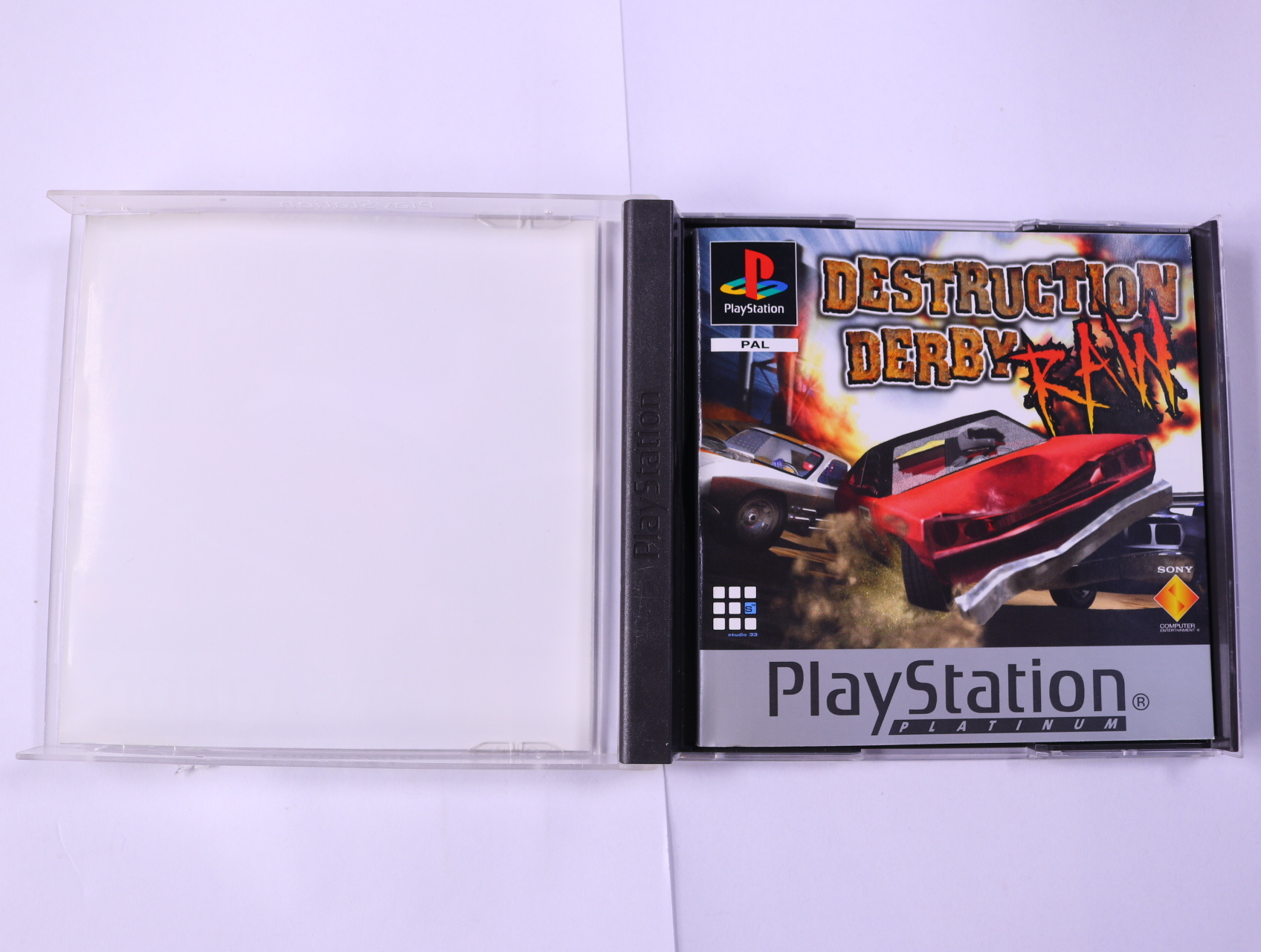 PlayStation 1 - Destruction Derby Raw [Platinum] - productfoto 3