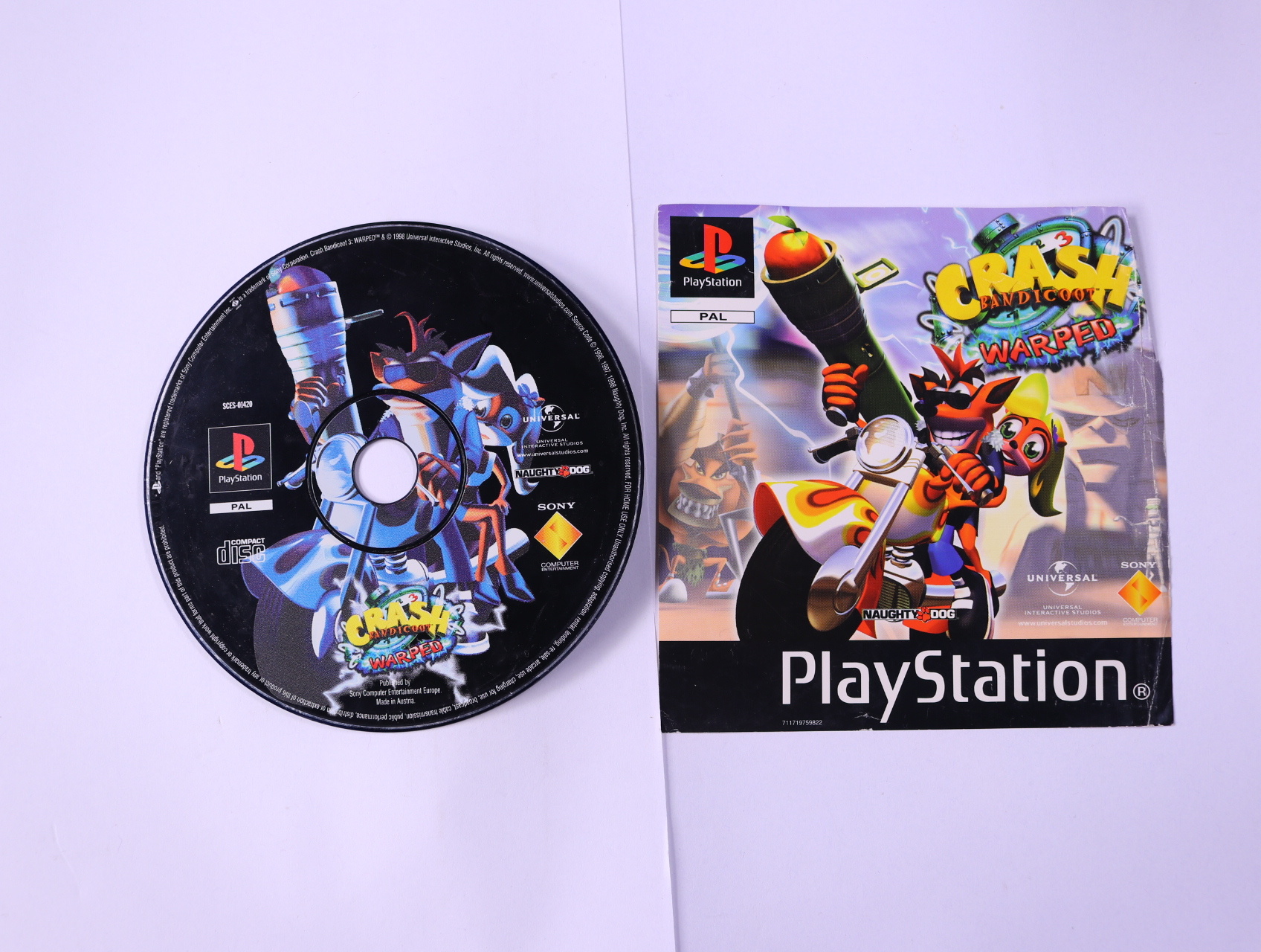 PlayStation 1 - Crash Bandicoot: Warped [Geen Hoesje]
