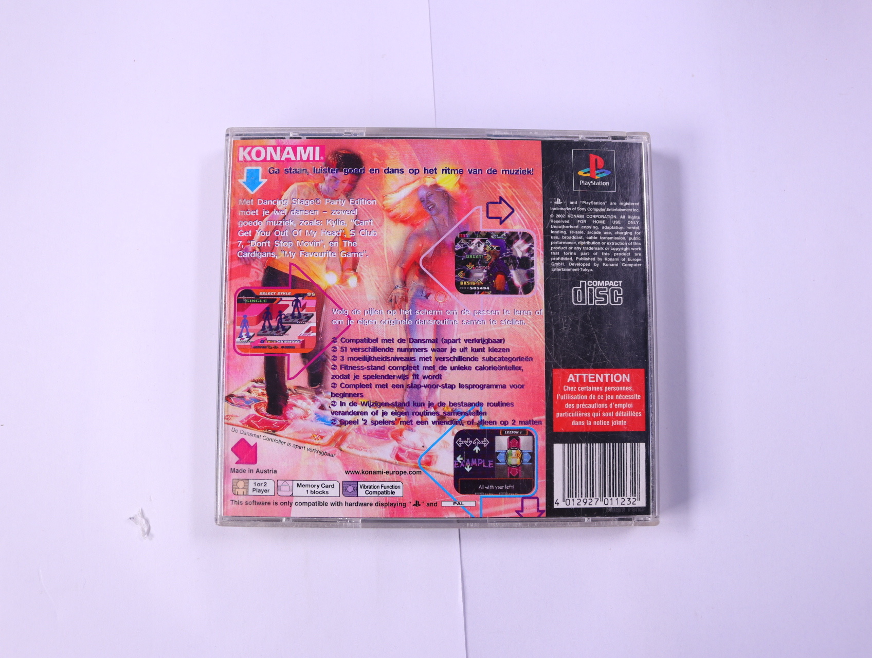 PlayStation 1 - Dancing Stage Euromix - productfoto 2