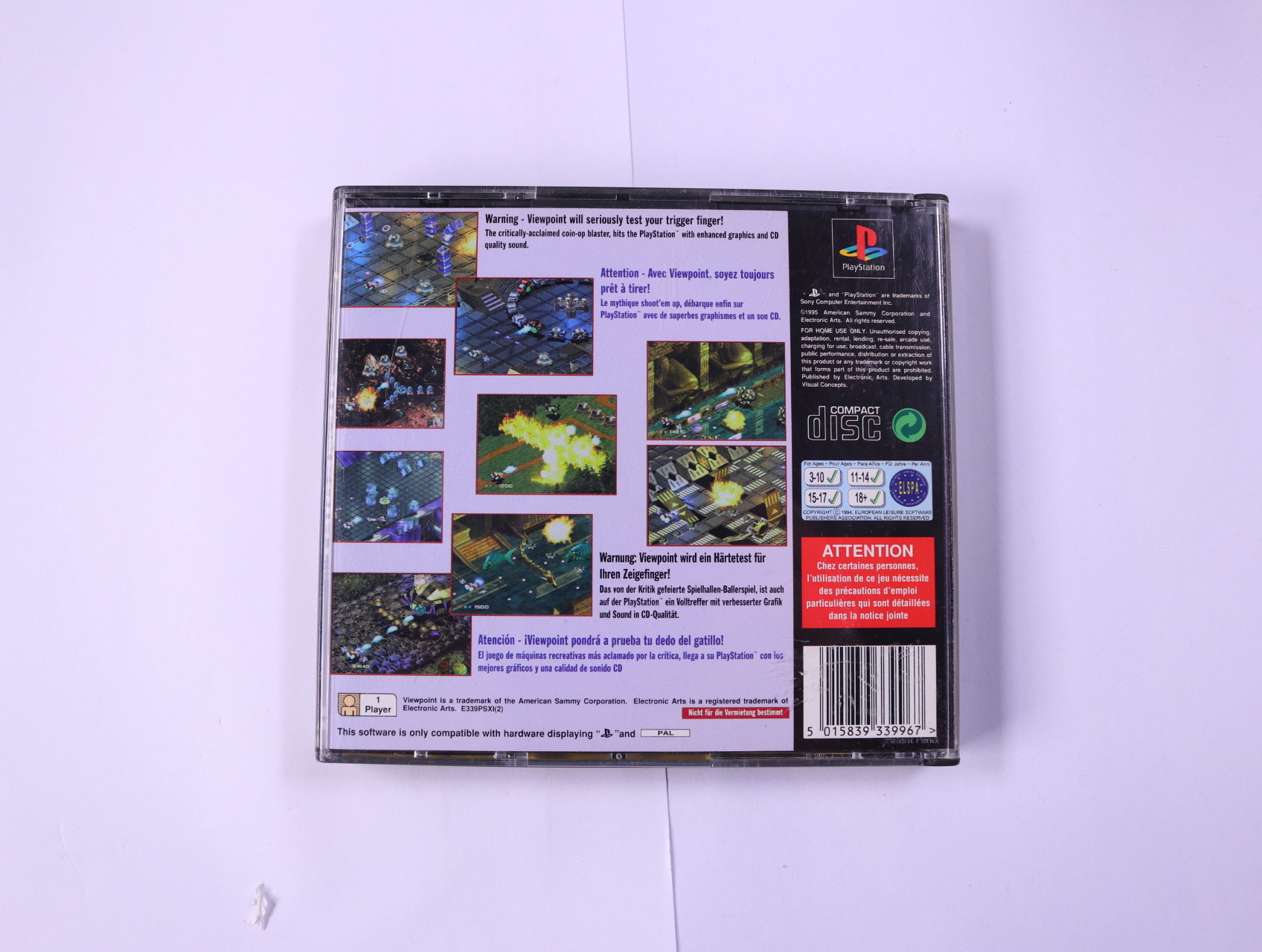 PlayStation 1 - Viewpoint - Sammy Corporation - productfoto 2