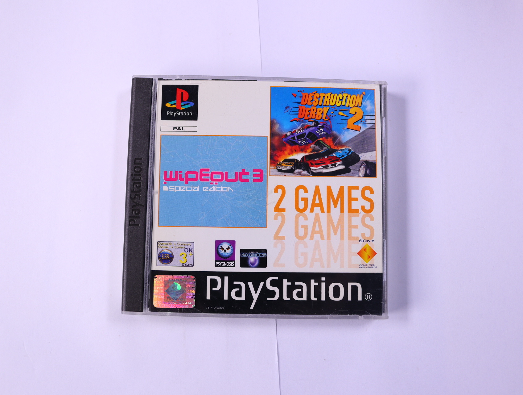 PlayStation 1 - Wipeout 3 & Destruction Derby 2