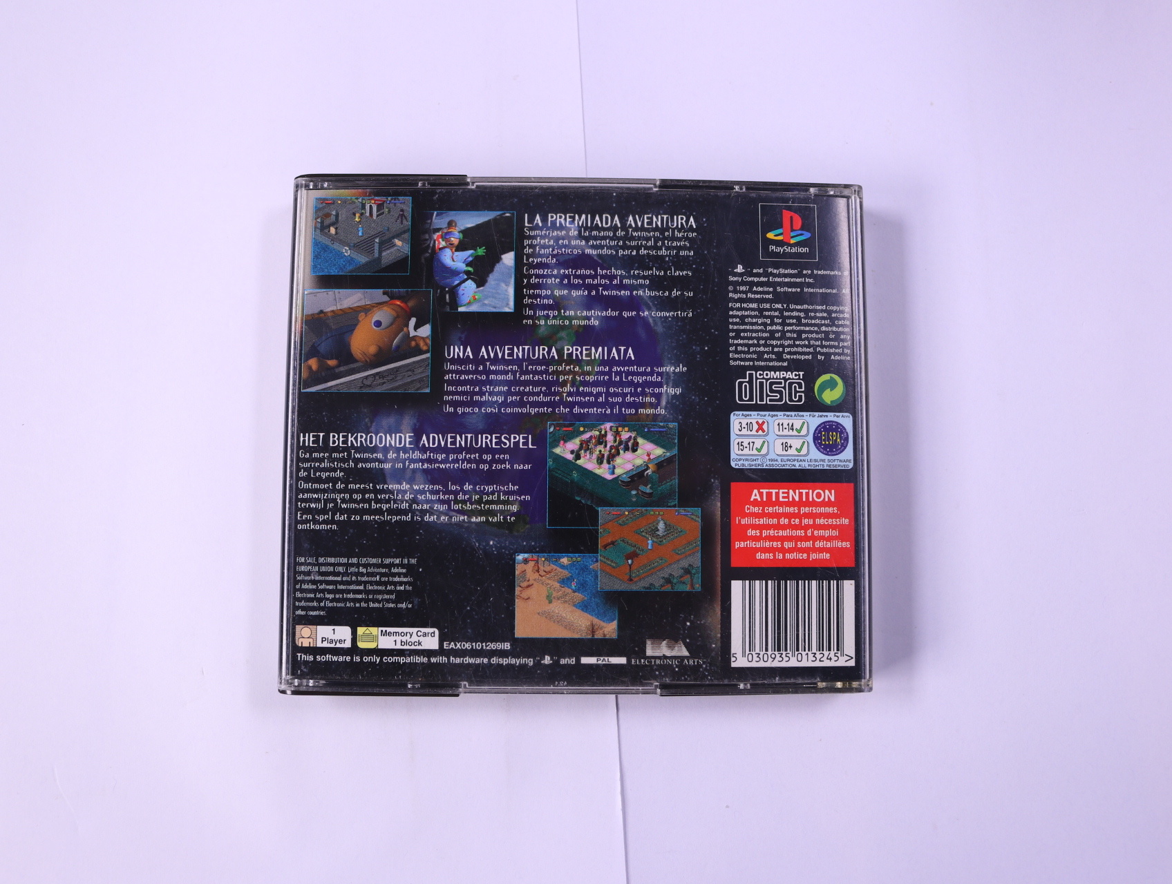 PlayStation 1 - Little Big Adventure - productfoto 2