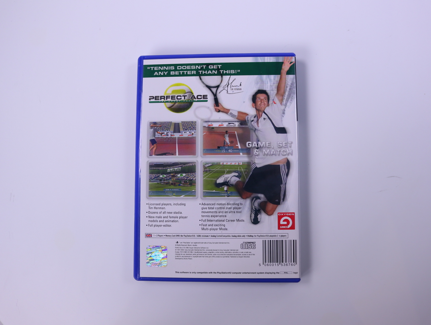 PlayStation 2 - Perfect Ace: Pro Tournament Tennis #2 - productfoto 3