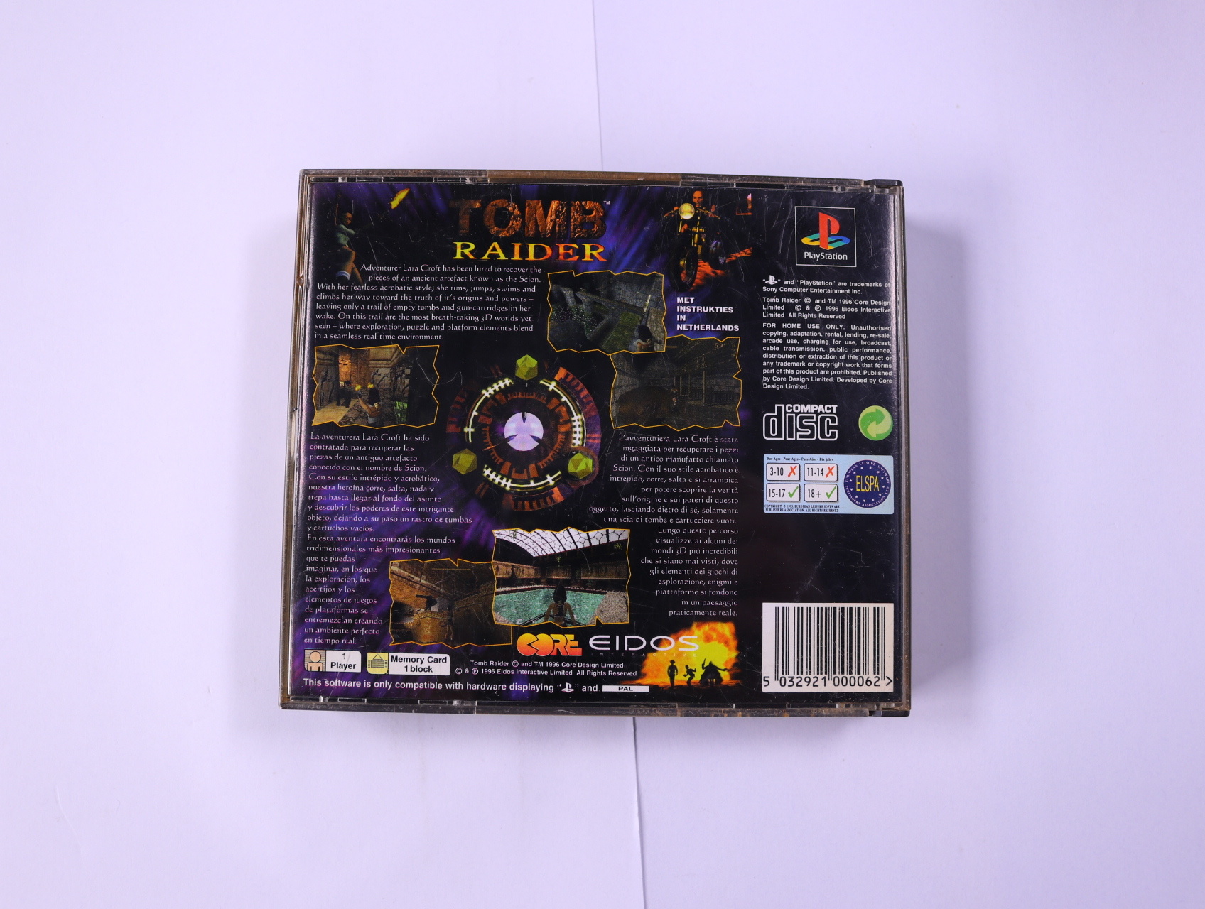 PlayStation 1 - Tomb Raider - productfoto 2