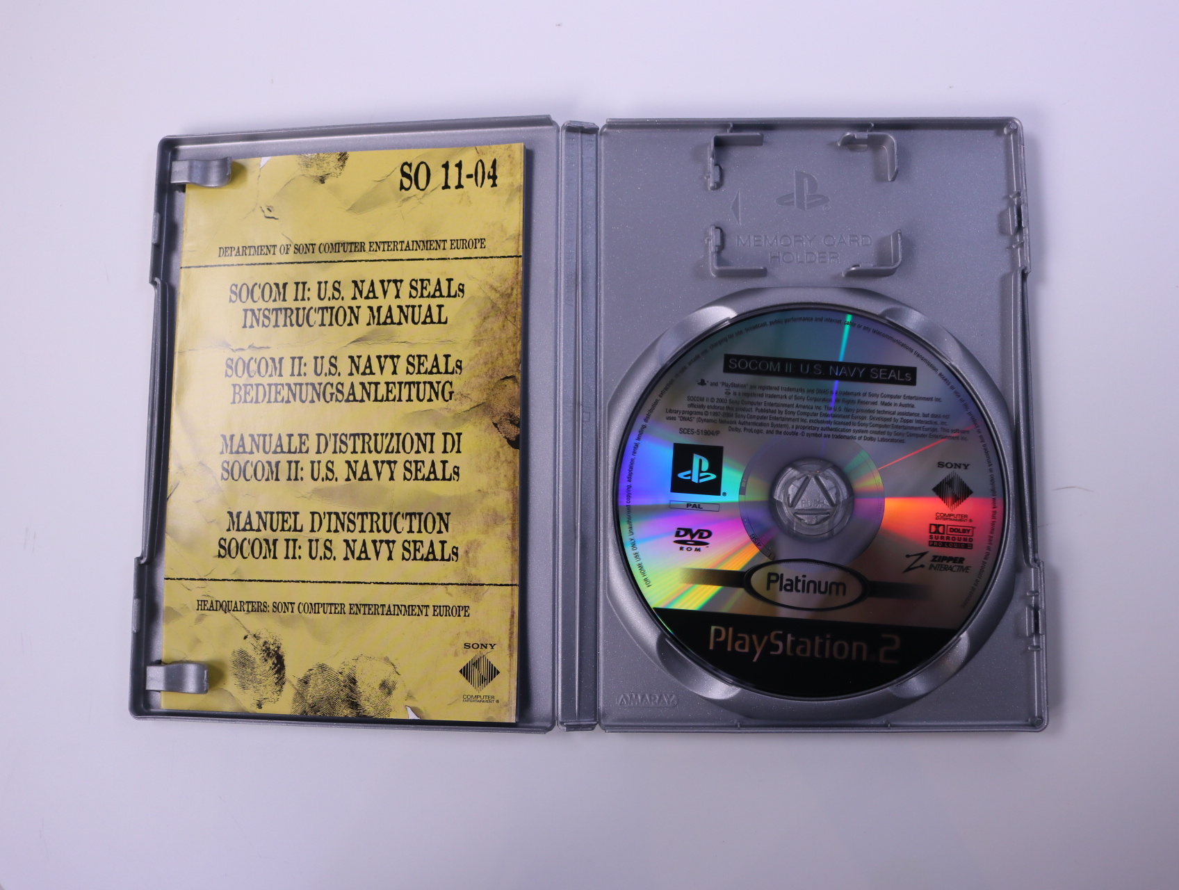 PlayStation 2 - SOCOM II: U.S. Navy SEALs [Platinum] - productfoto 2