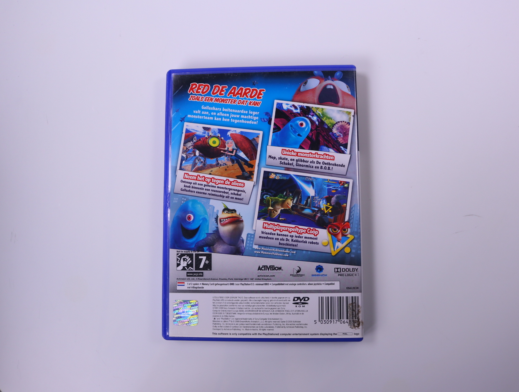 PlayStation 2 - Monsters vs. Aliens - productfoto 2