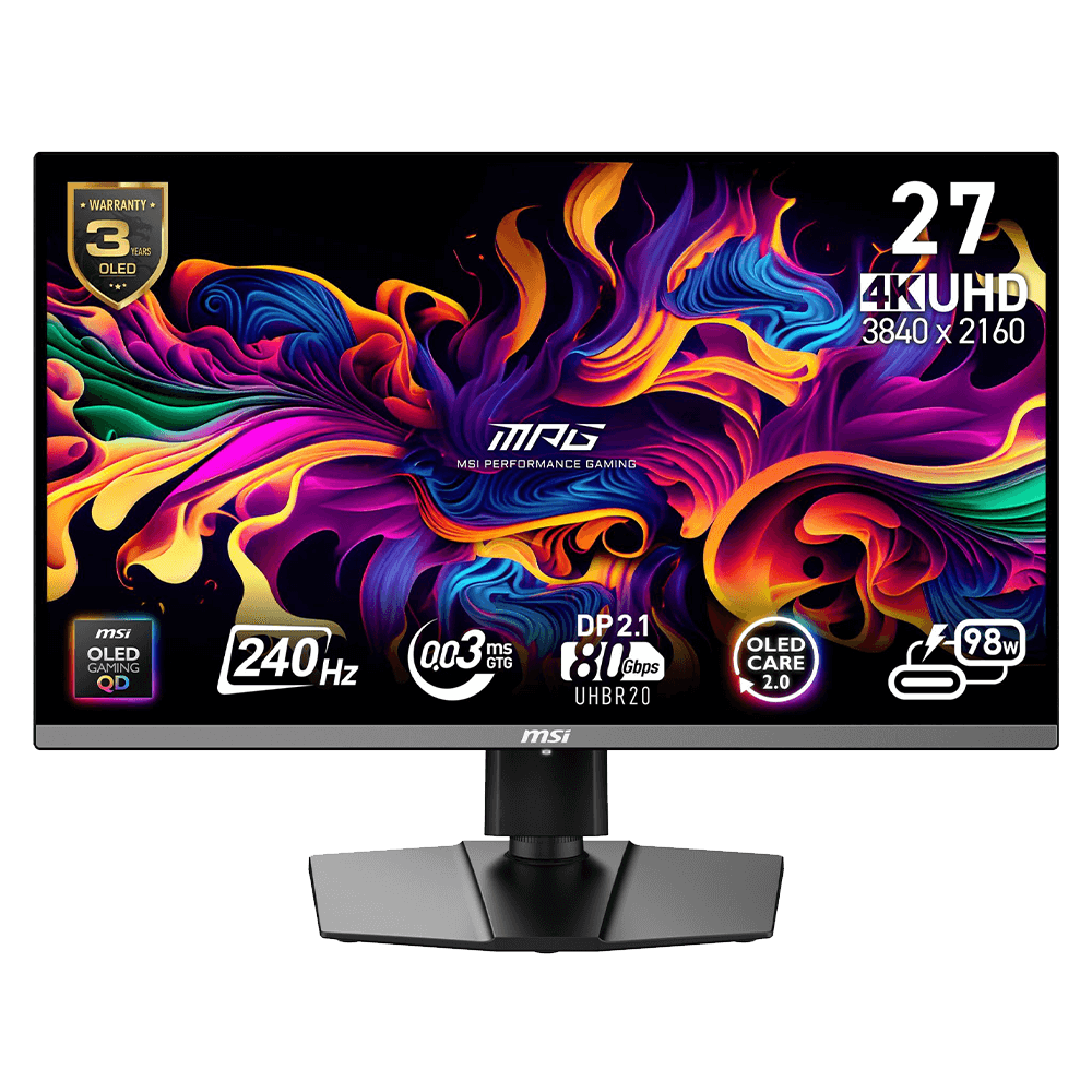 MPG 272URX | 4K - 240hz - 0.03ms - OLED - 27 inch - productfoto 2