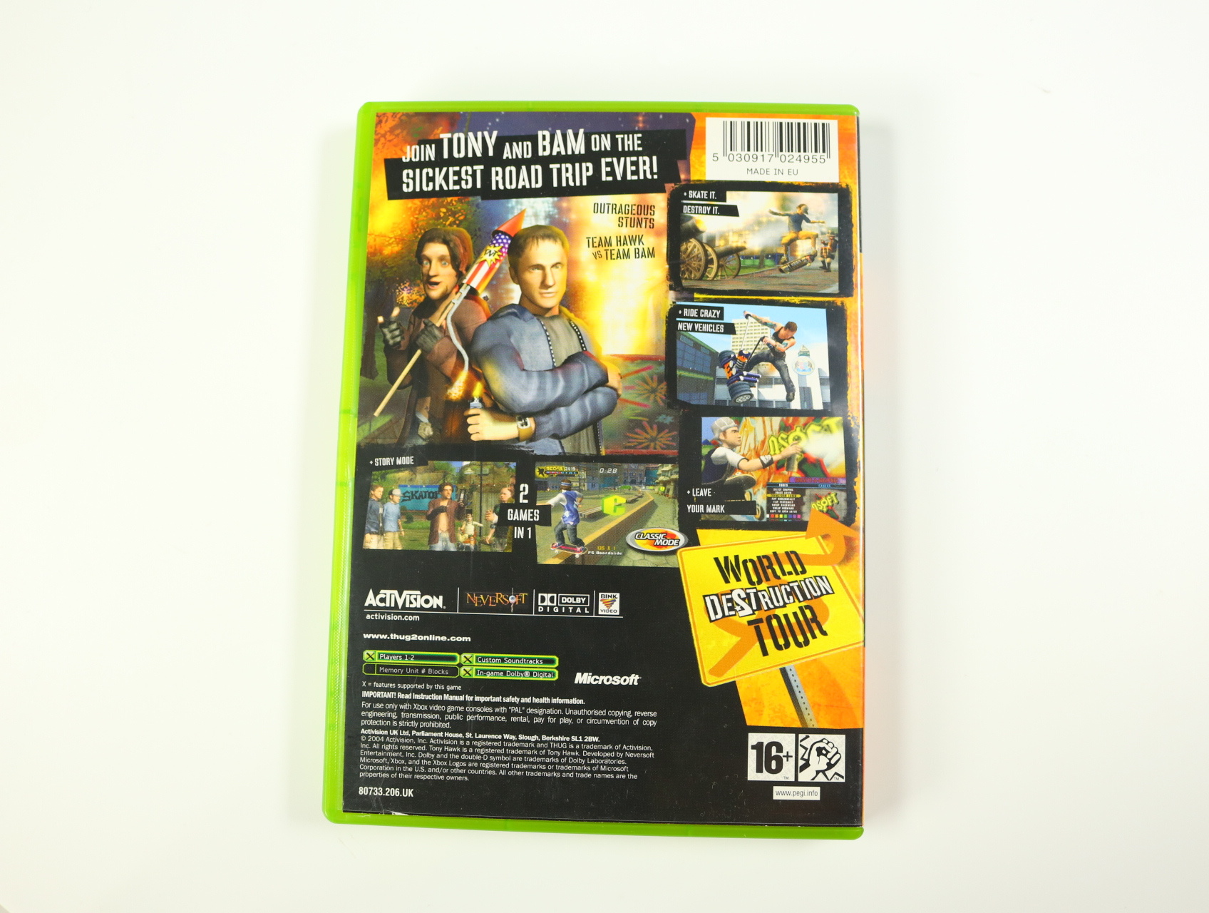 Xbox Classic - Tony Hawk's Underground 2 - productfoto 2