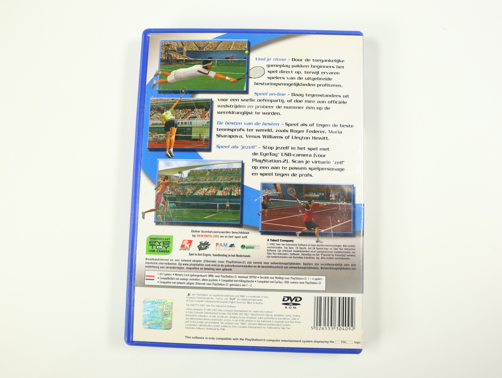 PlayStation 2 - Top Spin - productfoto 3