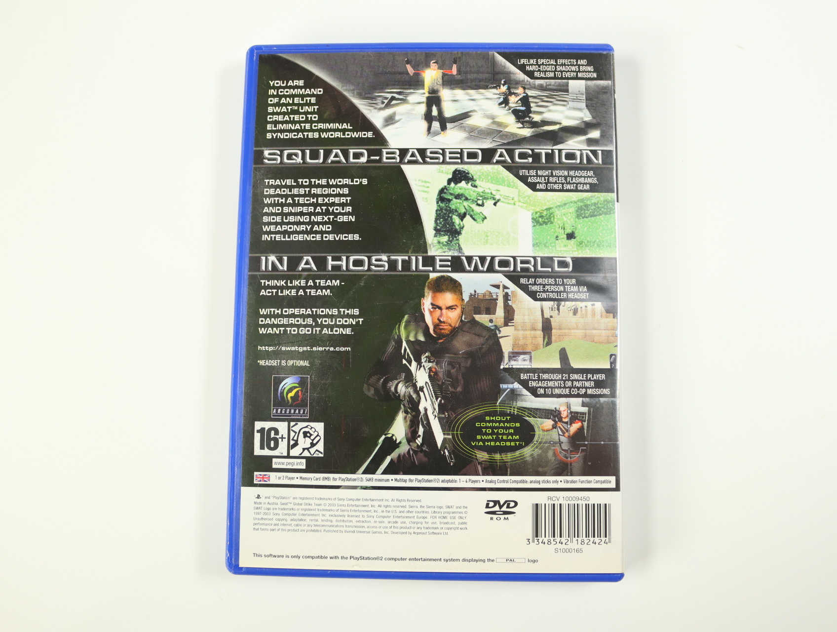 PlayStation 2 - SWAT: Global Strike Team - productfoto 2