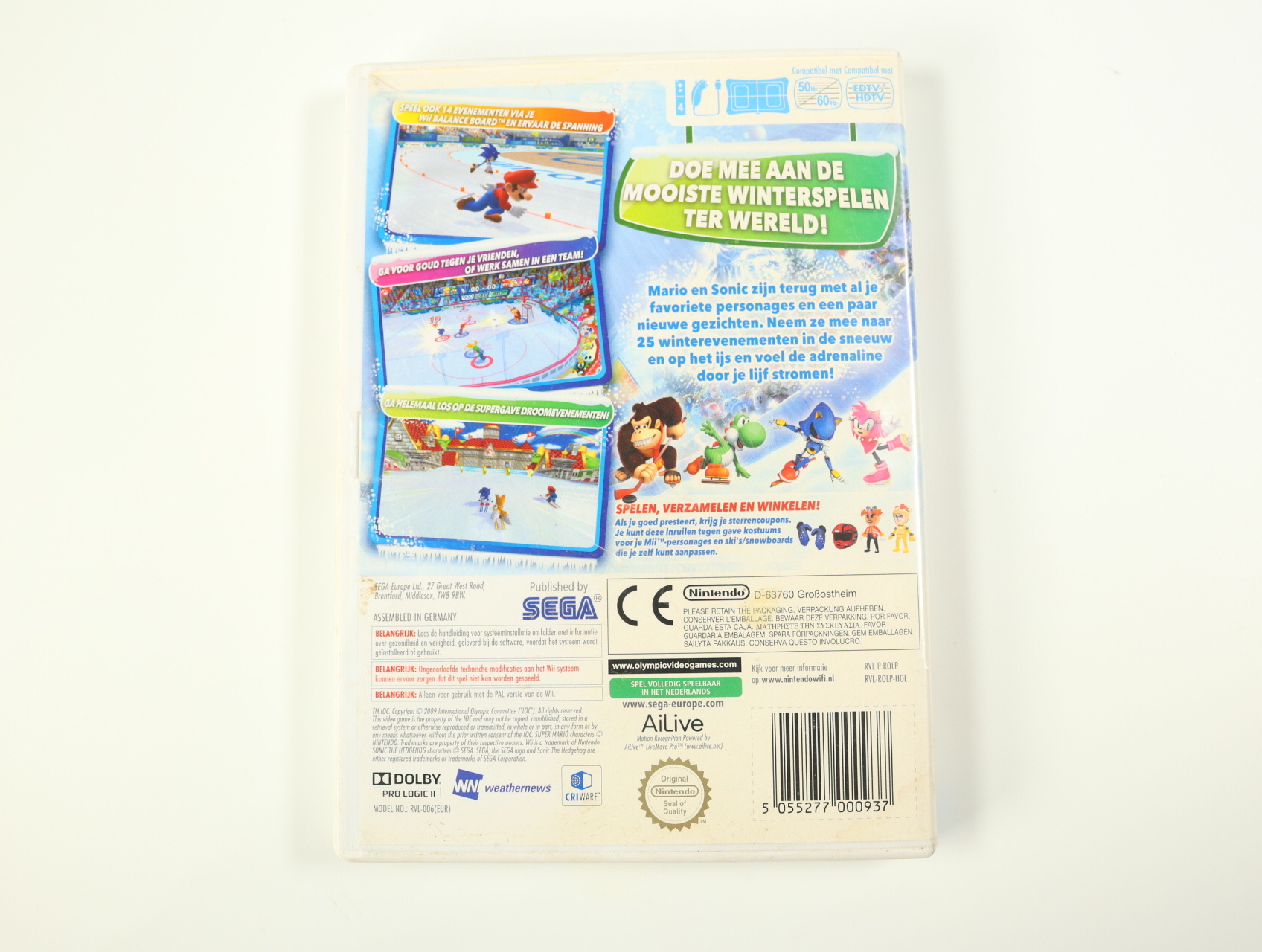 Wii - Mario & Sonic at the Olympic Winter Games - productfoto 2