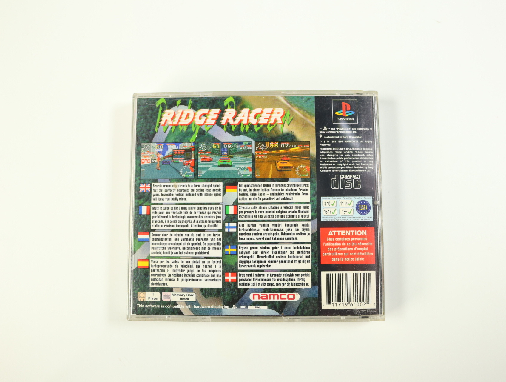 PlayStation 1 - Ridge Racer - productfoto 2