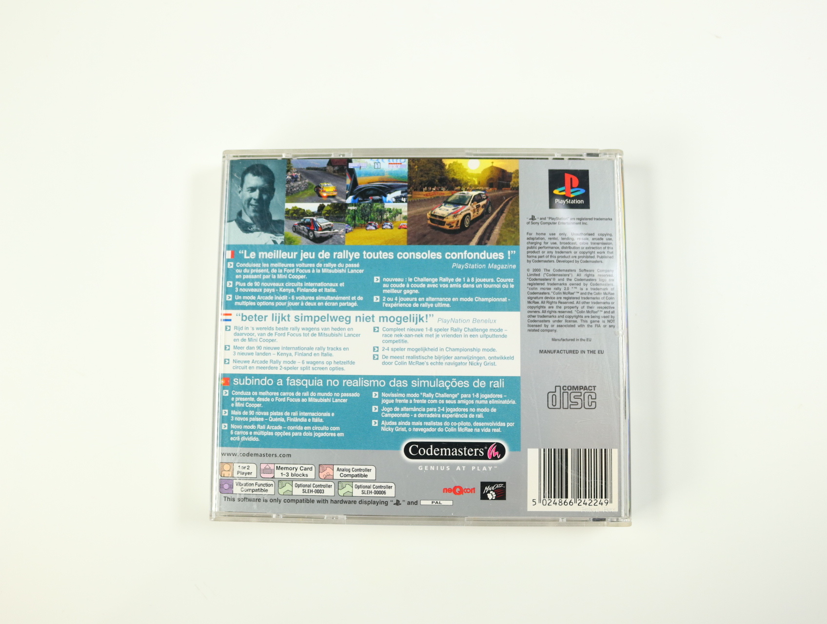 PlayStation 1 - Colin McRae Rally 2.0 [Platinum] - productfoto 2