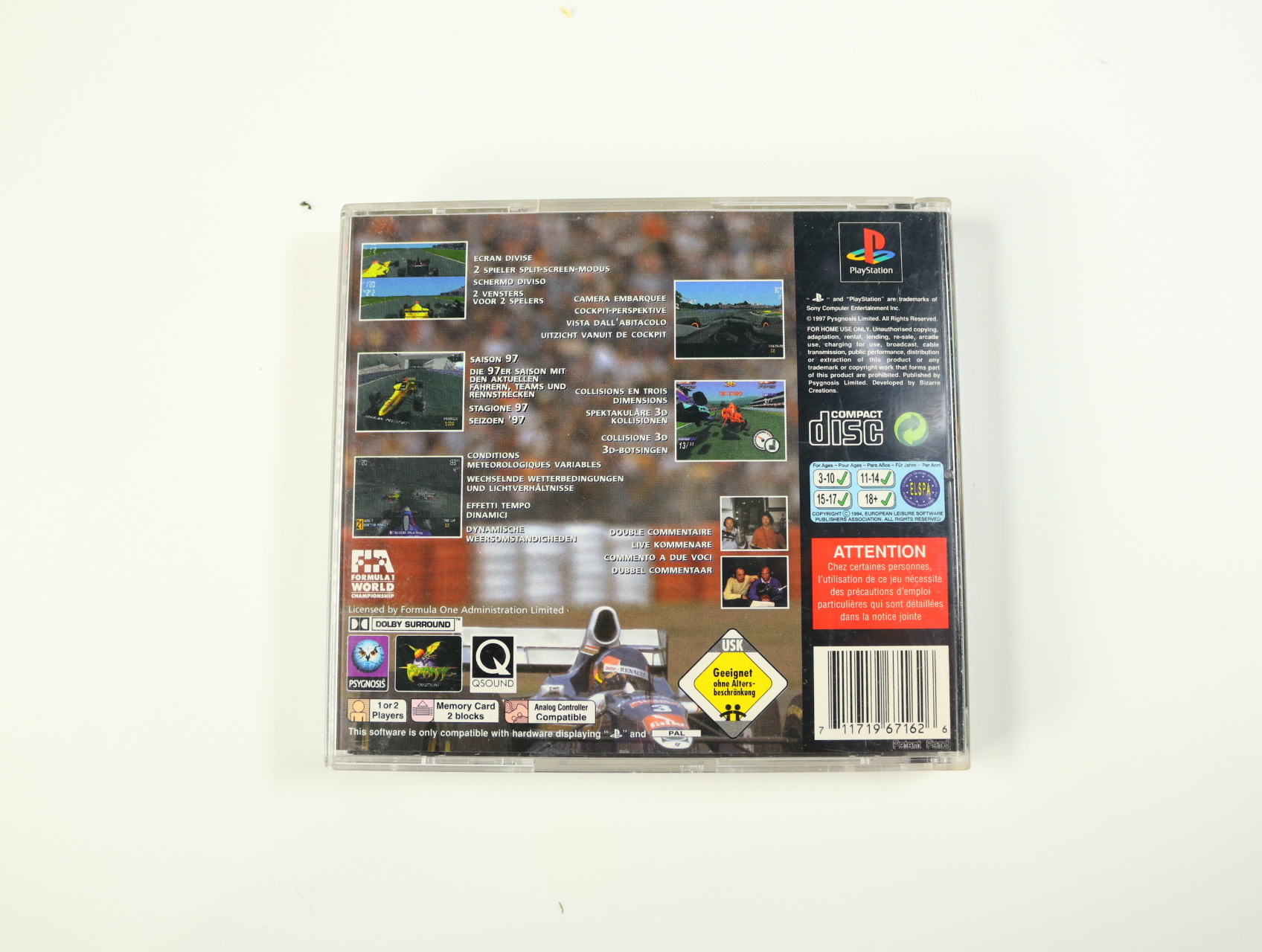 PlayStation 1 - Formula 1 97 - productfoto 2
