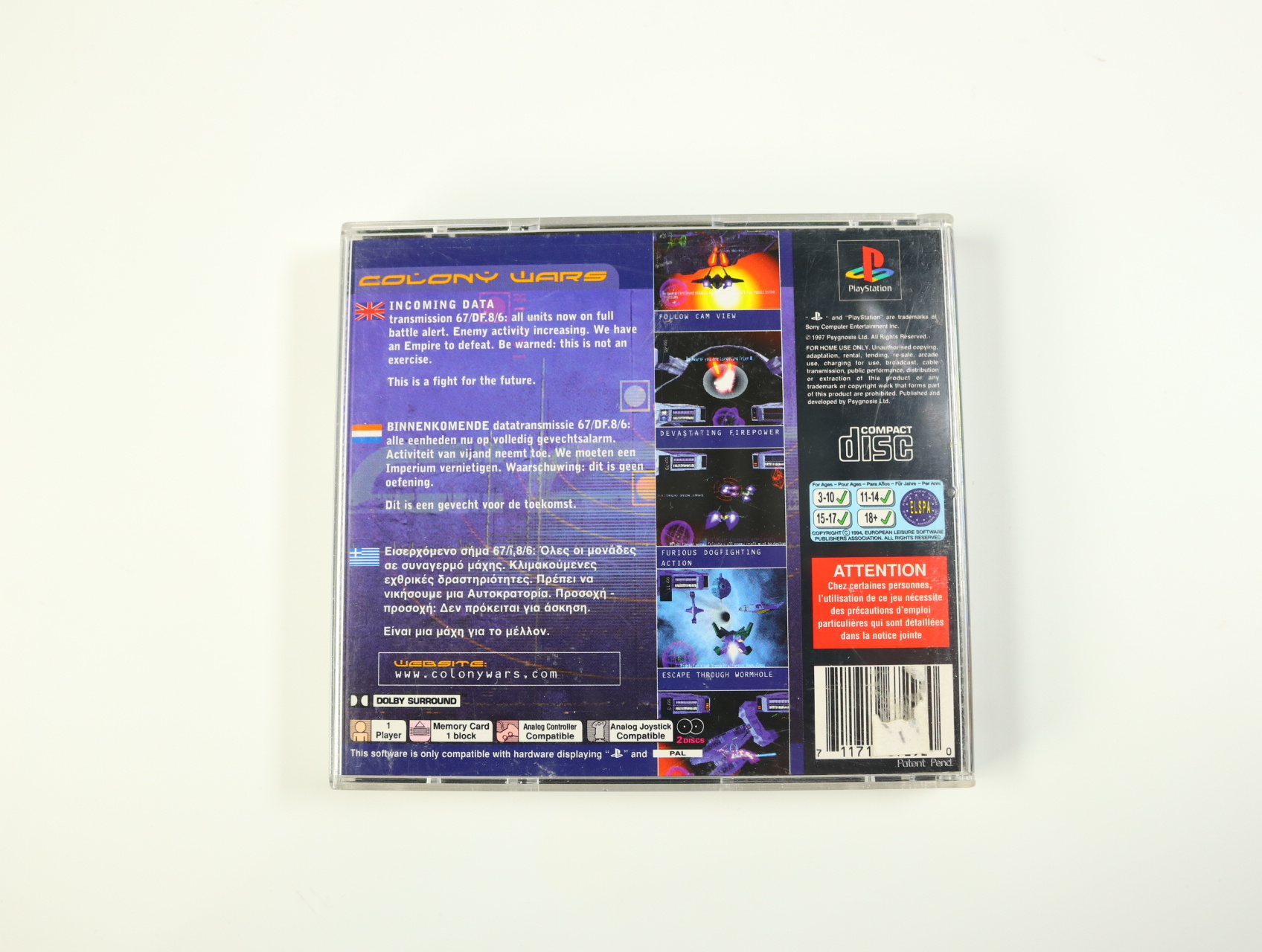 PlayStation 1 - Colony Wars - productfoto 2