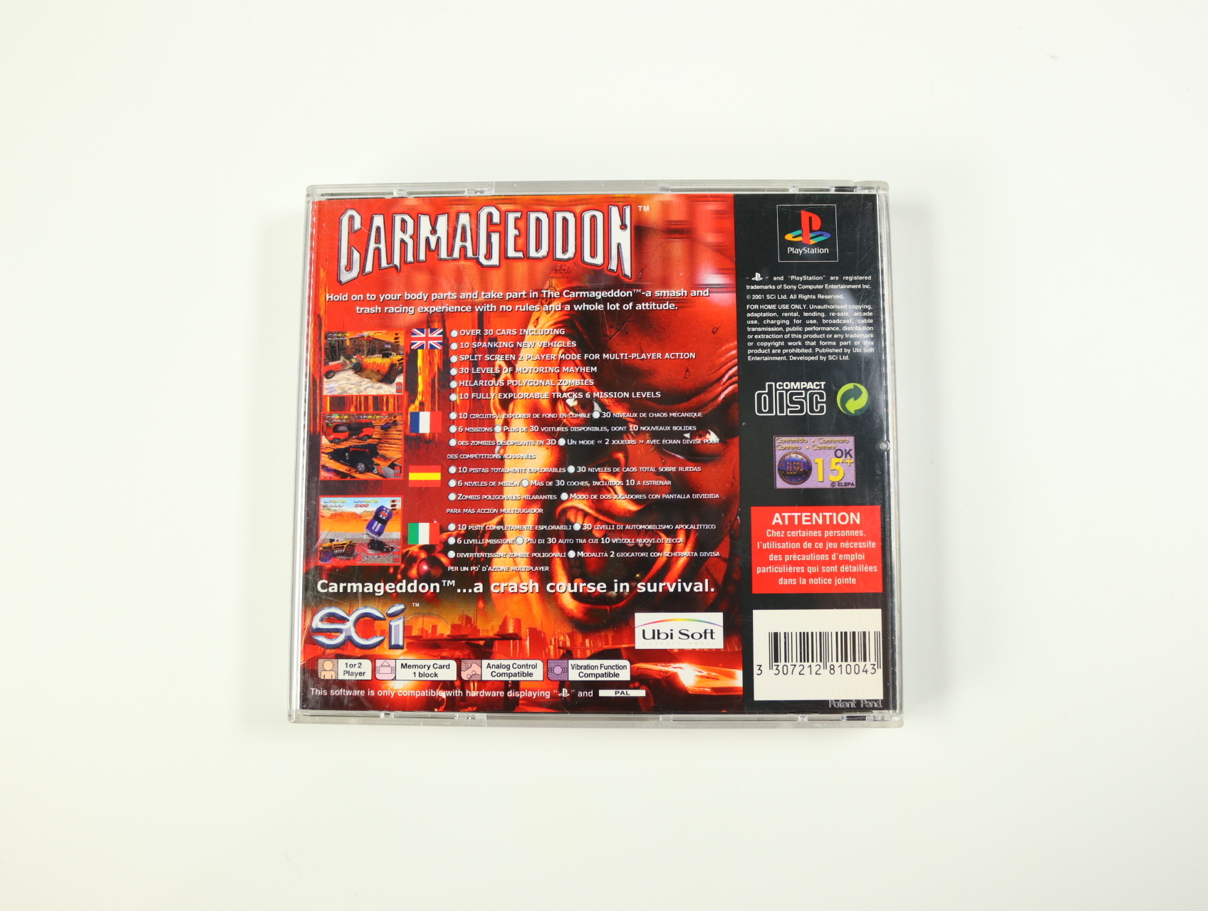 PlayStation 1 - Carmageddon - productfoto 2