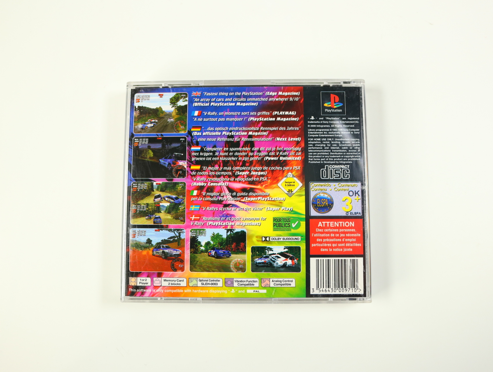 PlayStation 1 - V-Rally - productfoto 2