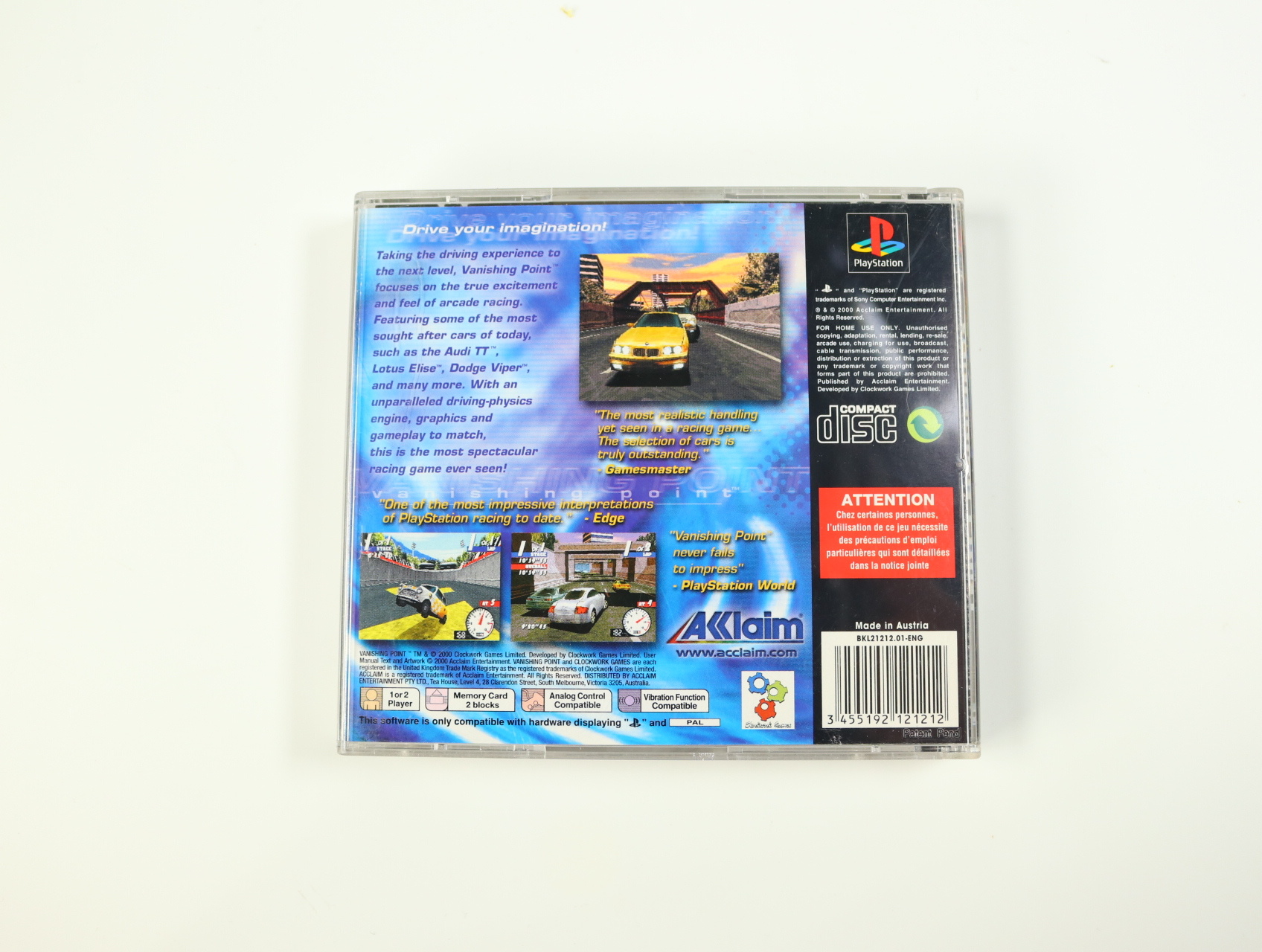 PlayStation 1 - Vanishing Point - productfoto 2