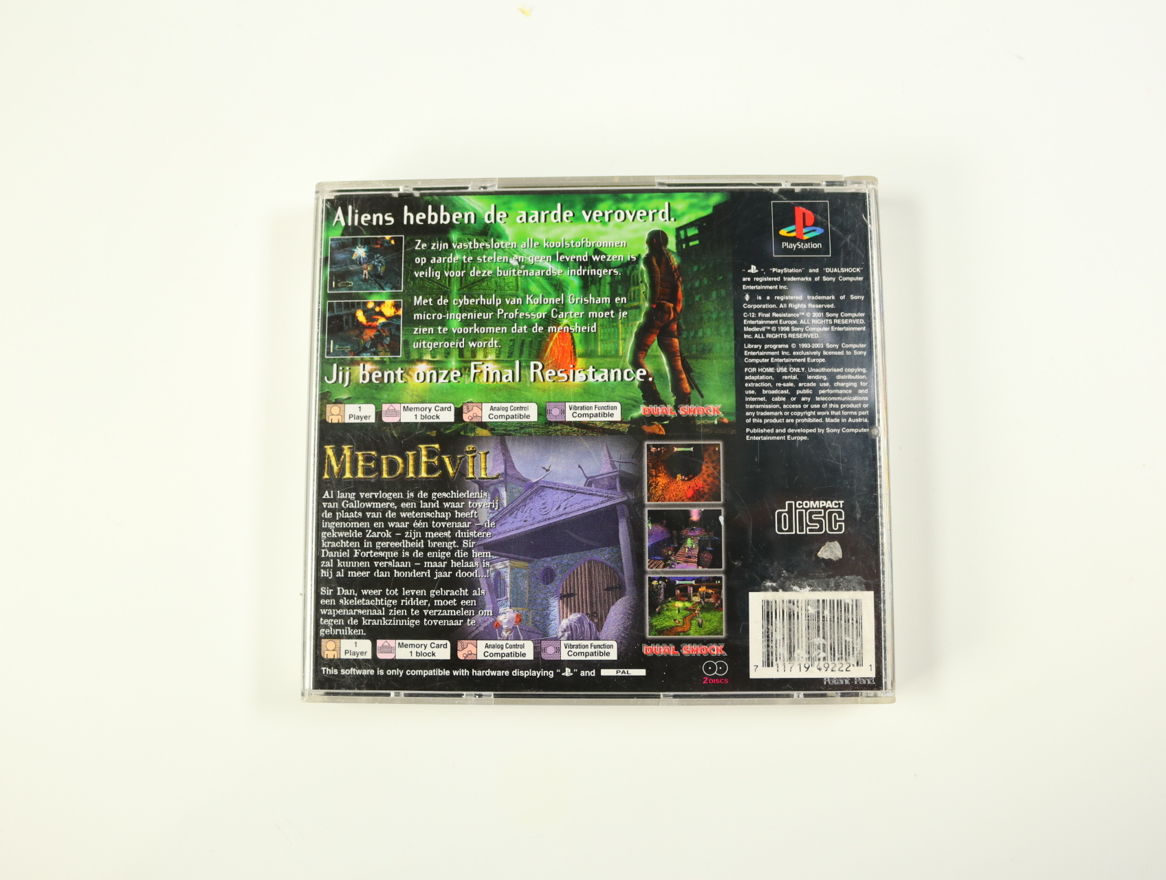 PlayStation 1 - C-12: Final Resistance & MediEvil - productfoto 2