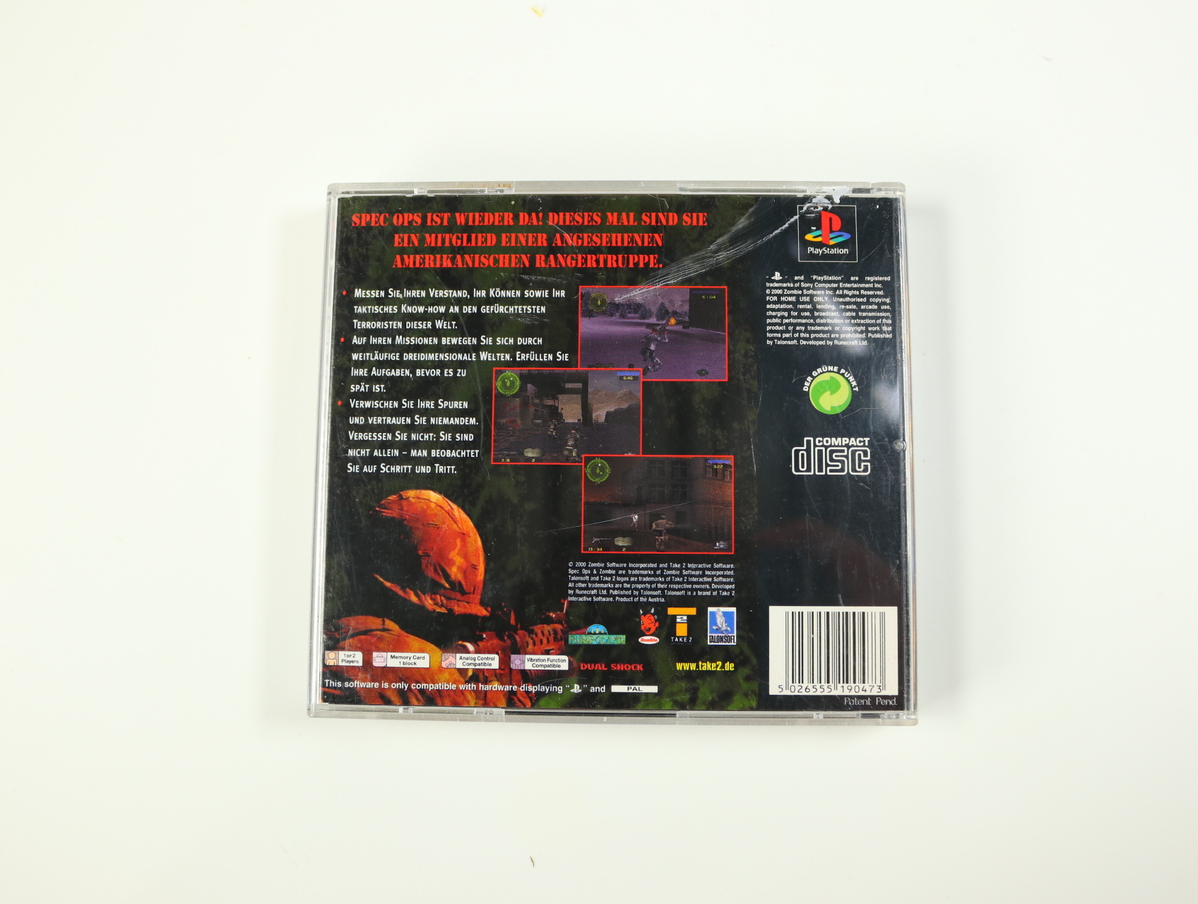 PlayStation 1 - Spec Ops: Ranger Elite - productfoto 2