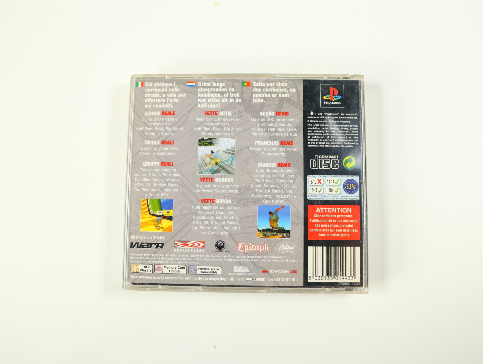 PlayStation 1 - Street Skater - productfoto 2