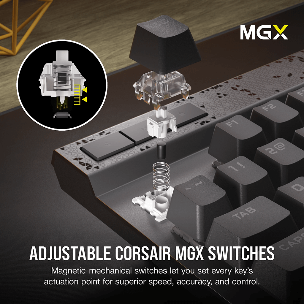 K70 Max RGB | Full - RGB - Mechanisch HE (QWERTY US) - productfoto 4