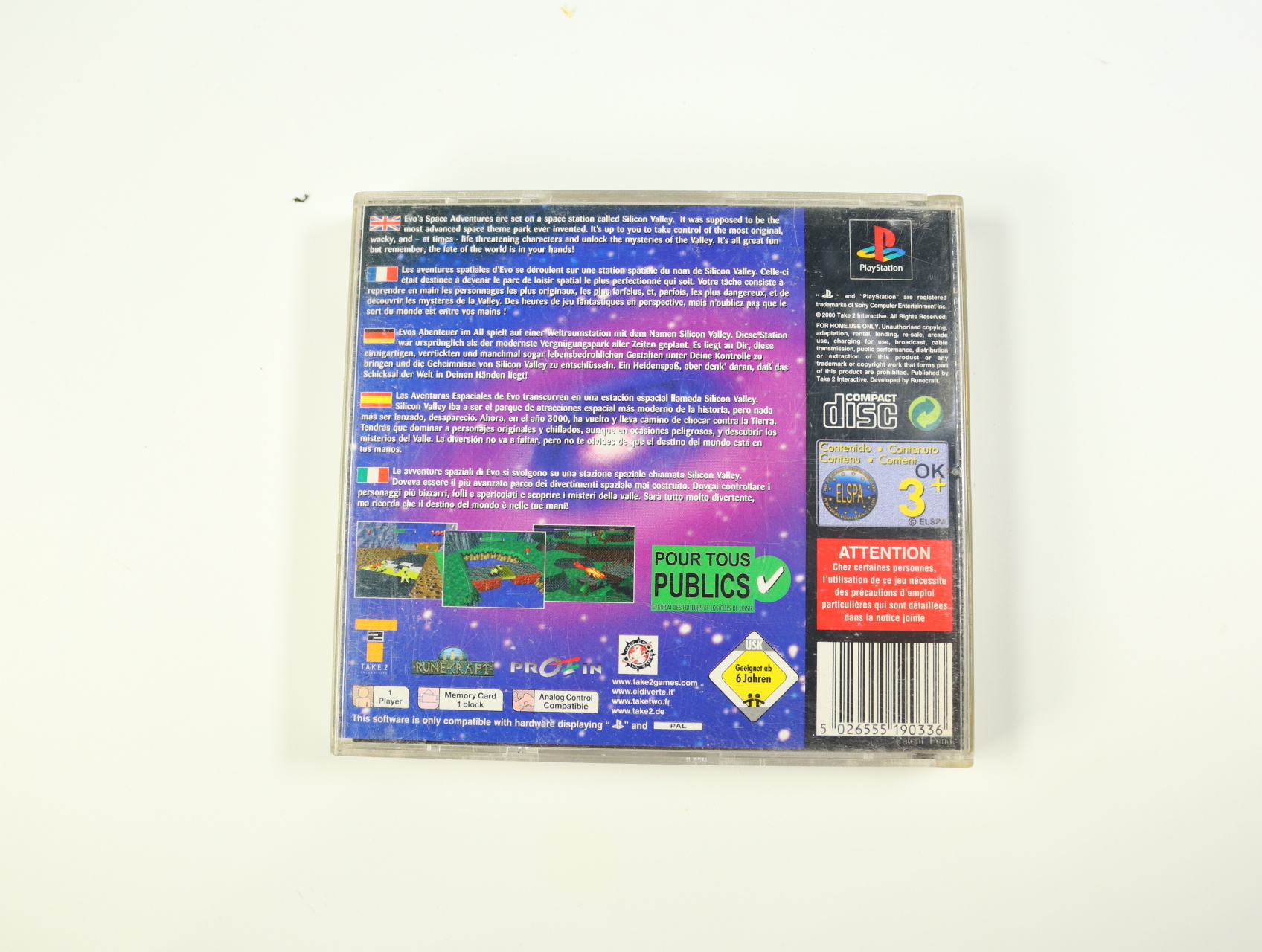 PlayStation 1 - Evo's Space Adventure - productfoto 2