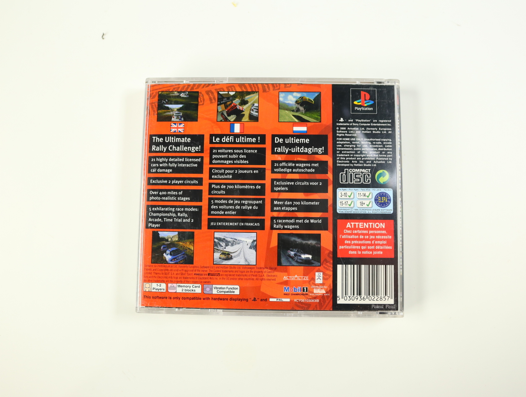 PlayStation 1 - Rally Championship - productfoto 2
