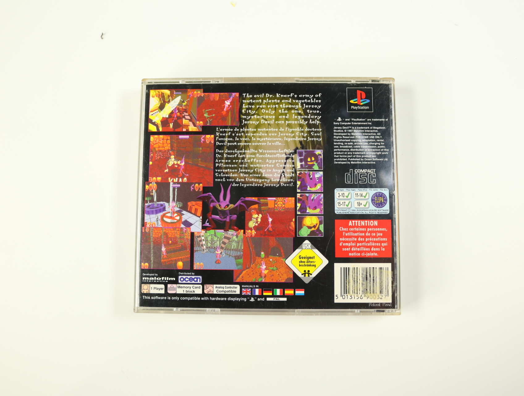 PlayStation 1 - Jersey Devil [Geen Hoesje] - productfoto 2