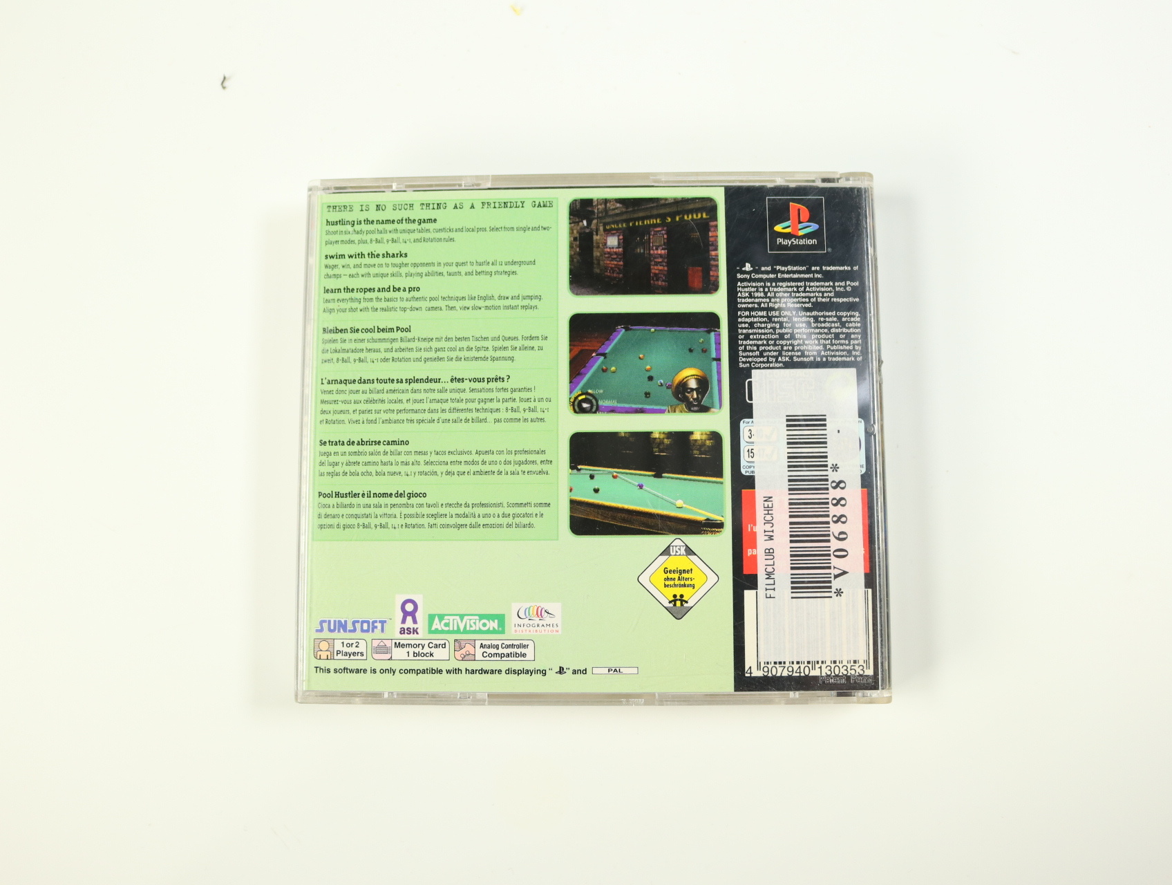 PlayStation 1 - Pool Hustler - productfoto 2