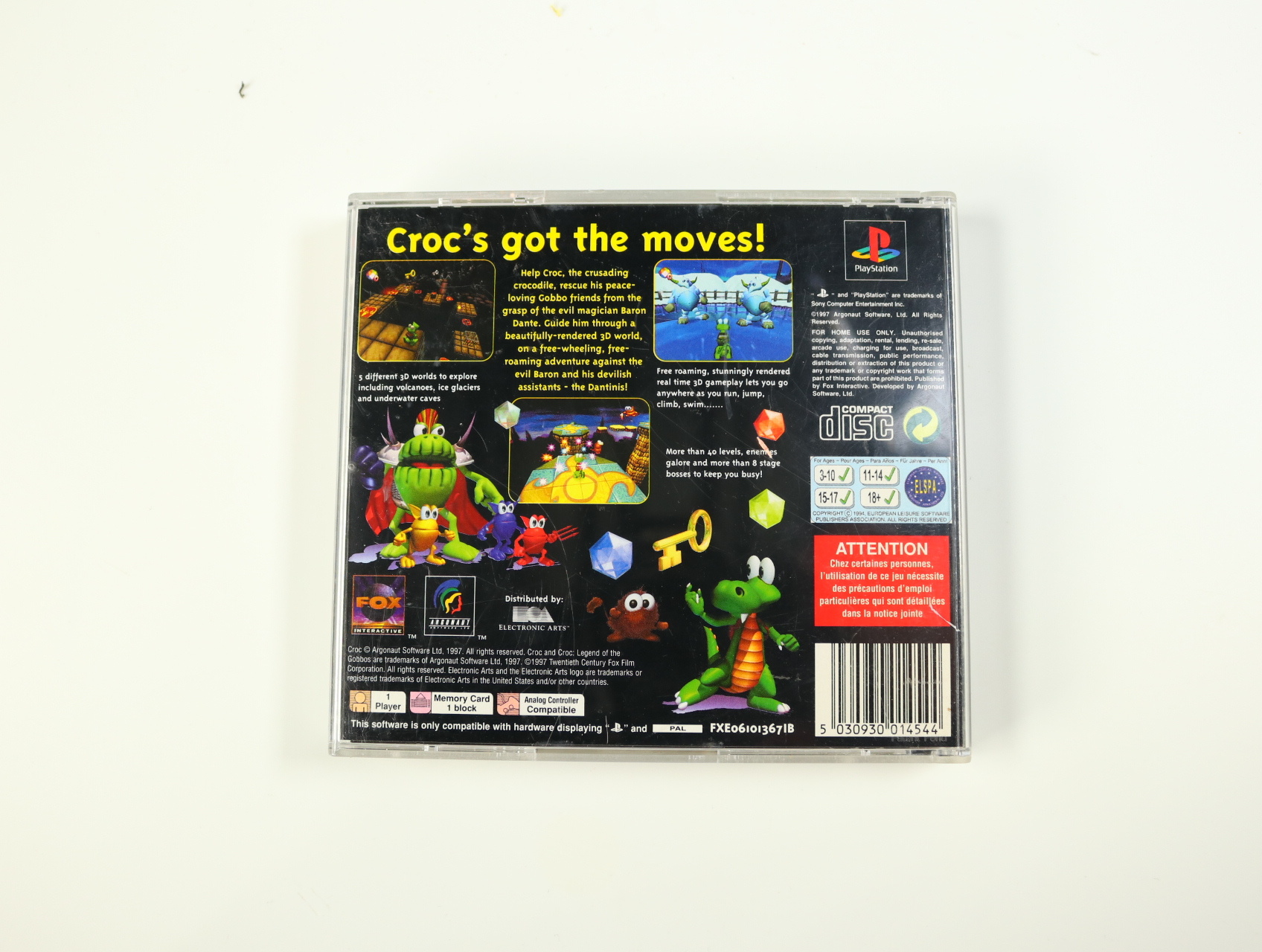 PlayStation 1 - Croc: Legend of the Gobbos - productfoto 2