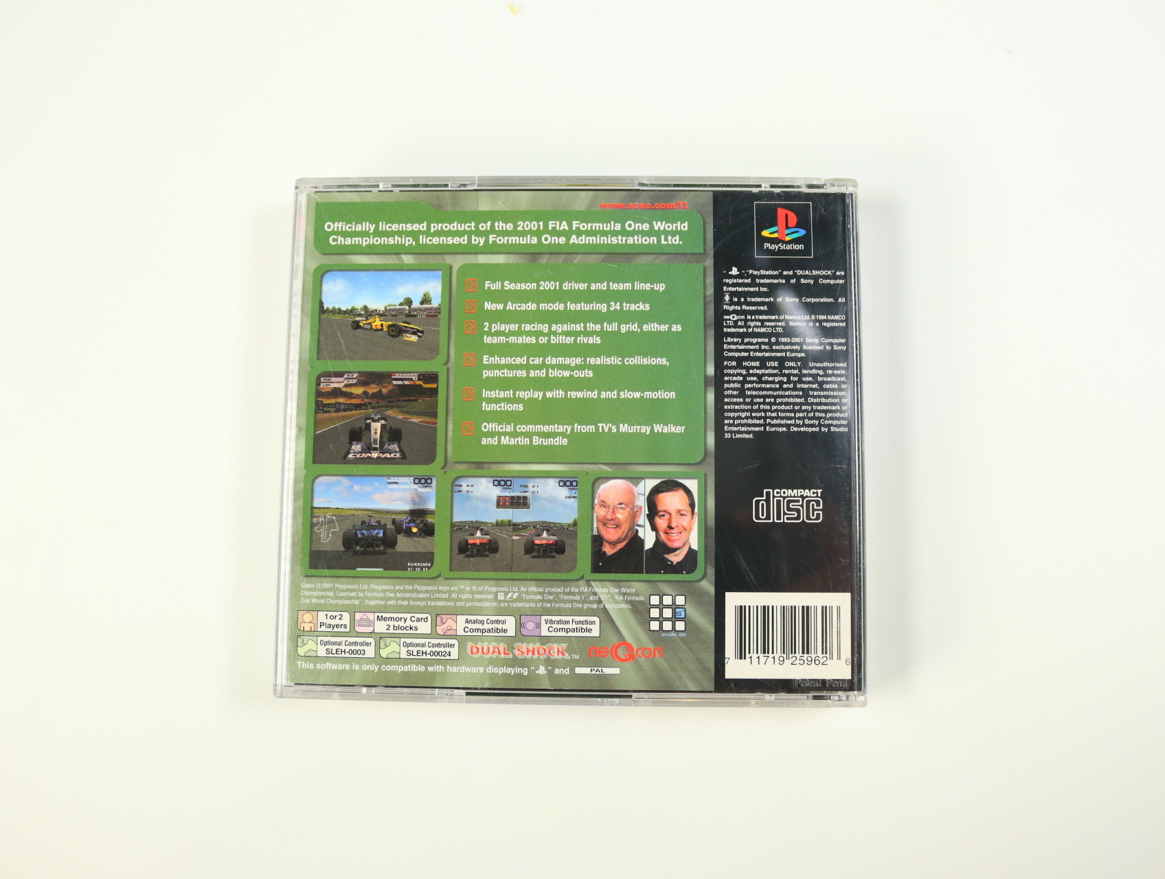 PlayStation 1 - Formula One 2001 - productfoto 2