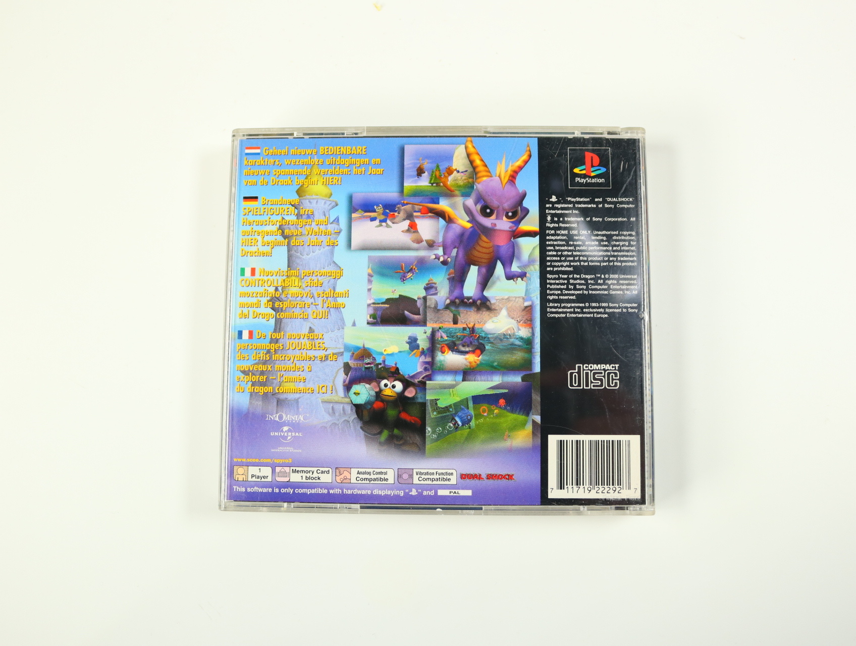 PlayStation 1 - Spyro: Year of the Dragon - productfoto 2