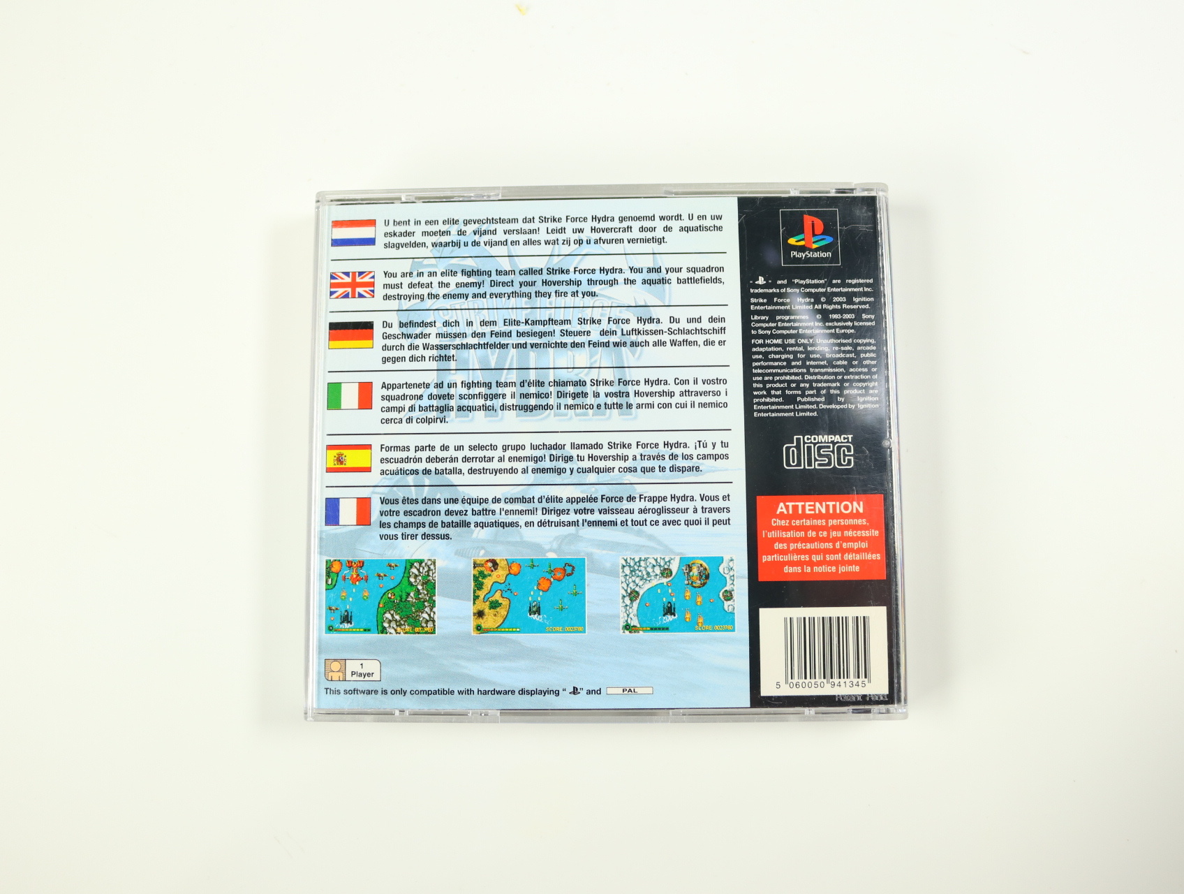 PlayStation 1 - Strike Force Hydra - productfoto 2