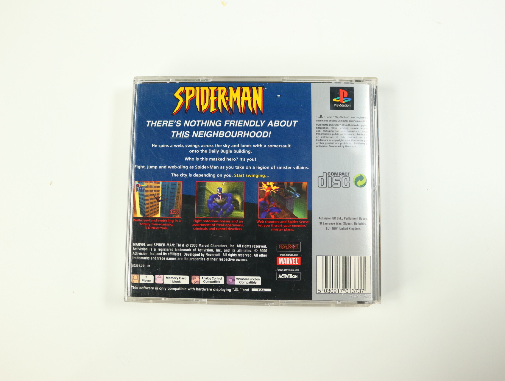 PlayStation 1 - Spider-Man [Platinum] - productfoto 2