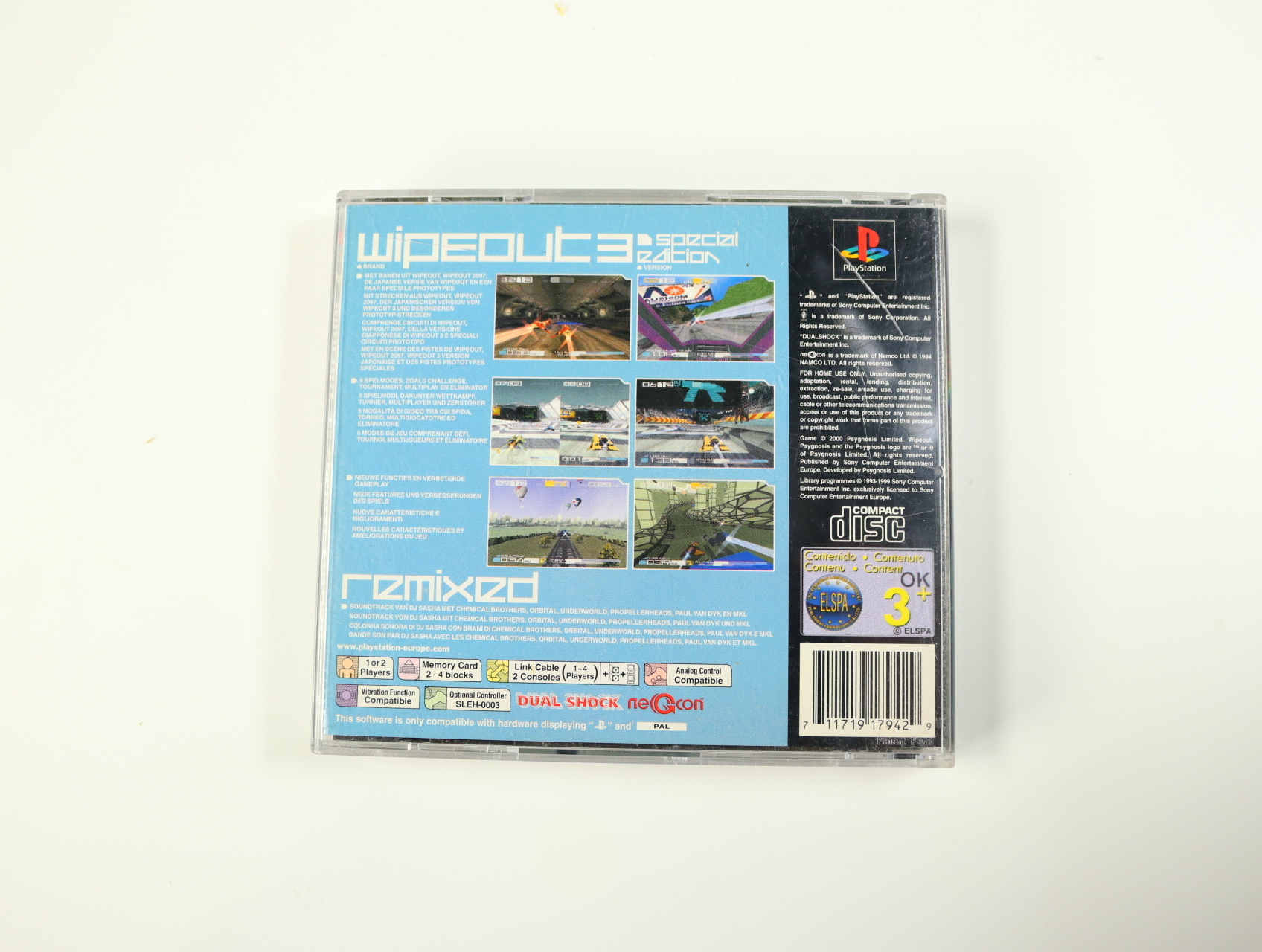 PlayStation 1 - Wipeout 3 [No Manual] [Special Edition] - productfoto 2