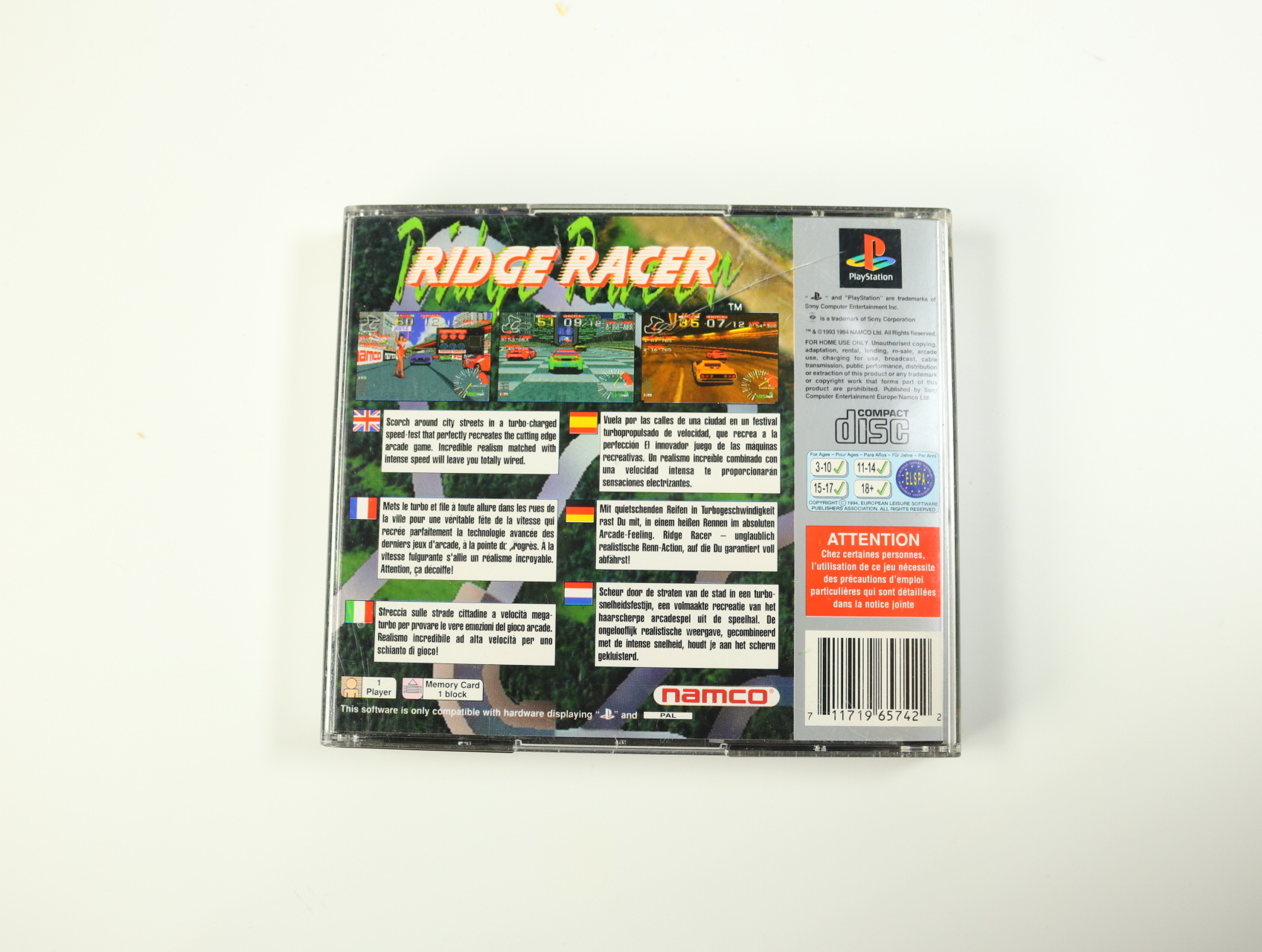 PlayStation 1 - Ridge Racer [Platinum] - productfoto 2