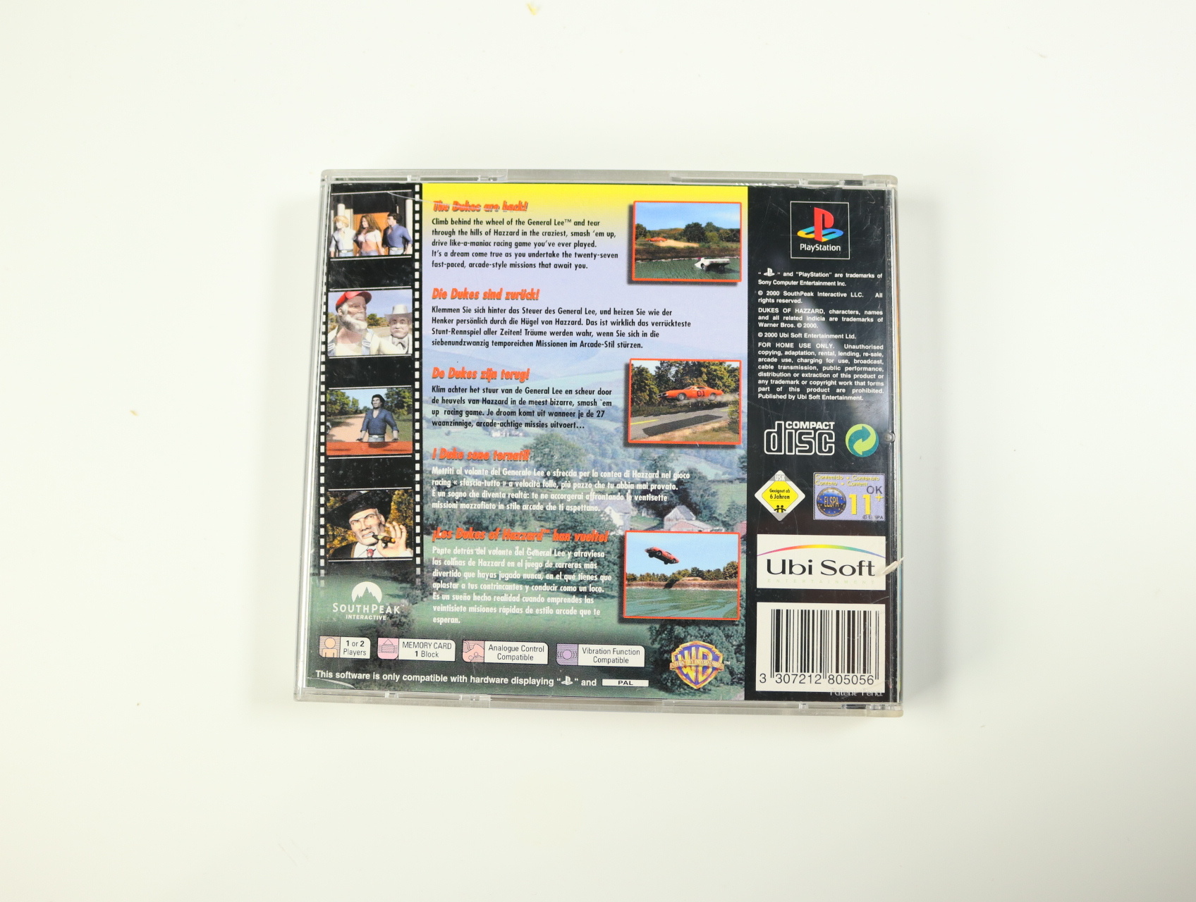 PlayStation 1 - Dukes of Hazzard: Racing for Home [No Manual] - productfoto 2