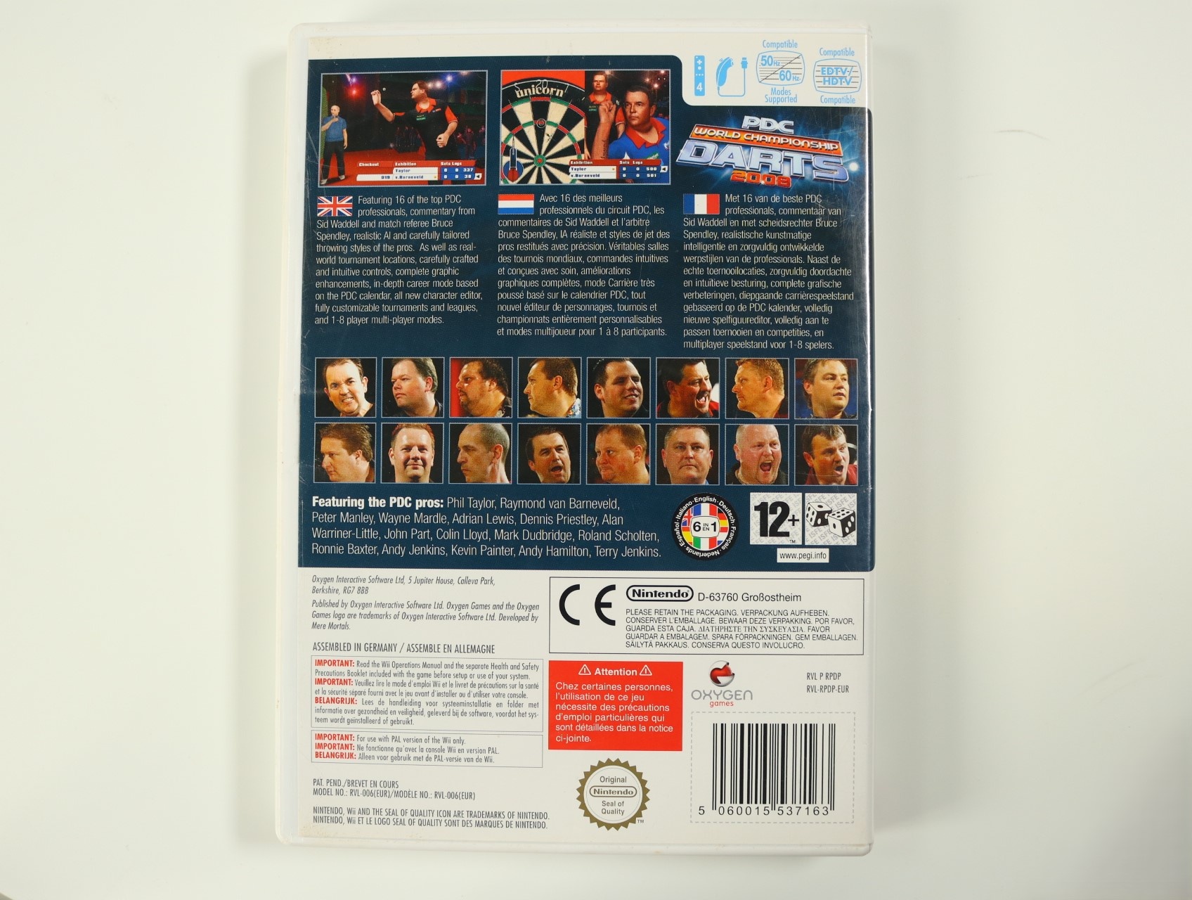 Wii - PDC World Championship Darts 2008 - productfoto 2