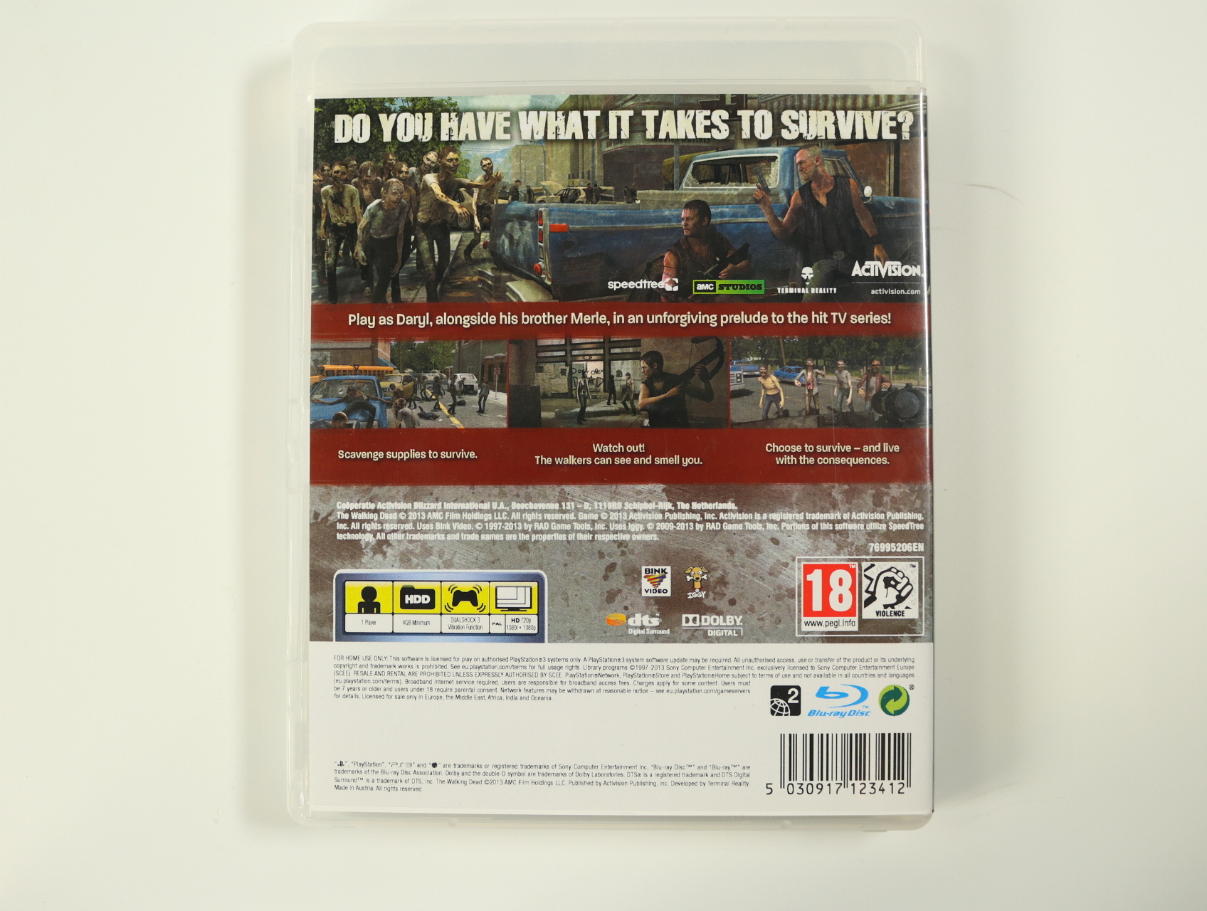 PlayStation 3 - The Walking Dead: Survival Instinct - productfoto 2