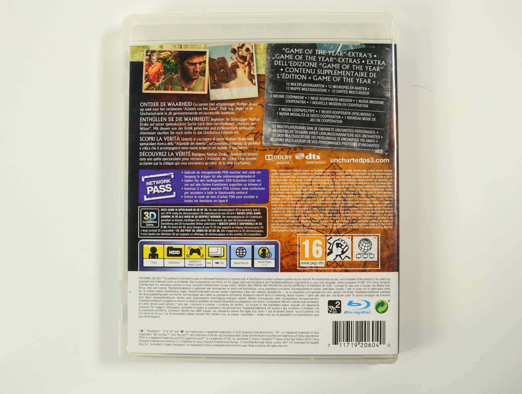 PlayStation 3 - Uncharted 3: Drake's Deception [Game of the Year Edition] - productfoto 2