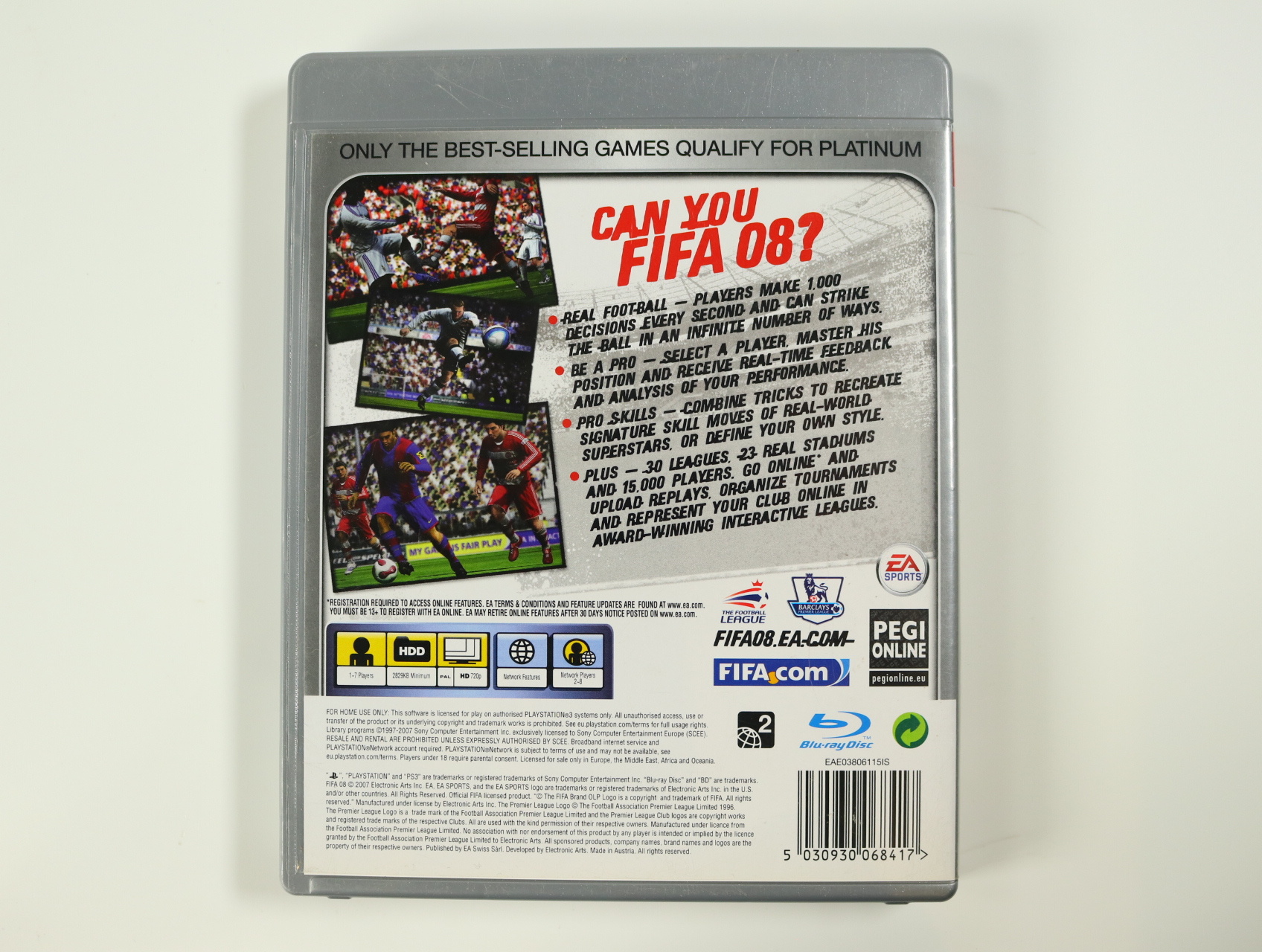 PlayStation 3 - FIFA 08 [Platinum] - productfoto 2
