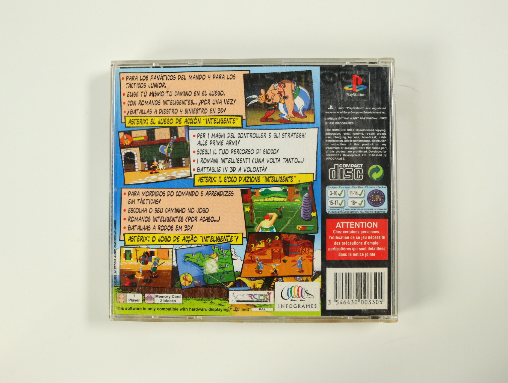 PlayStation 1 - Asterix - productfoto 2