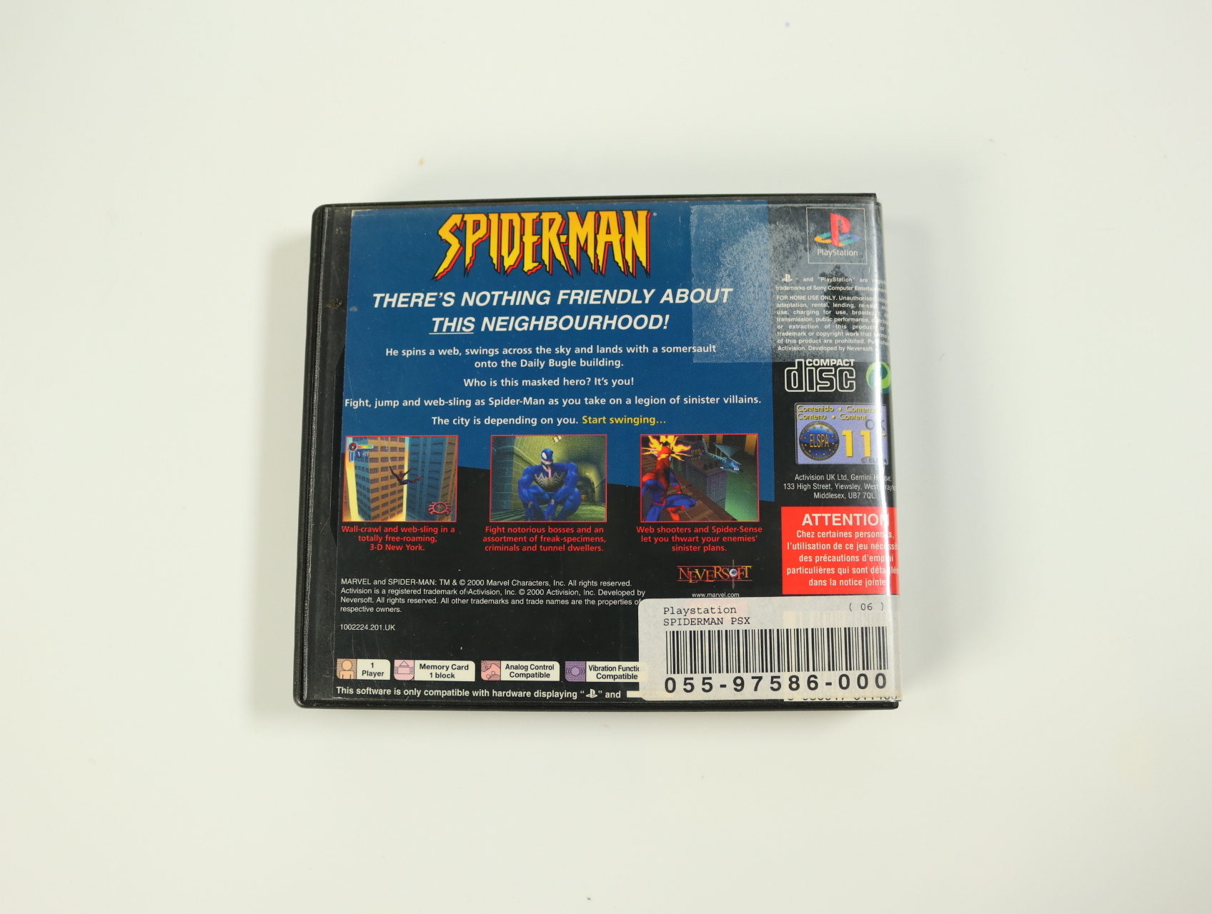 PlayStation 1 - Spider-Man - productfoto 2